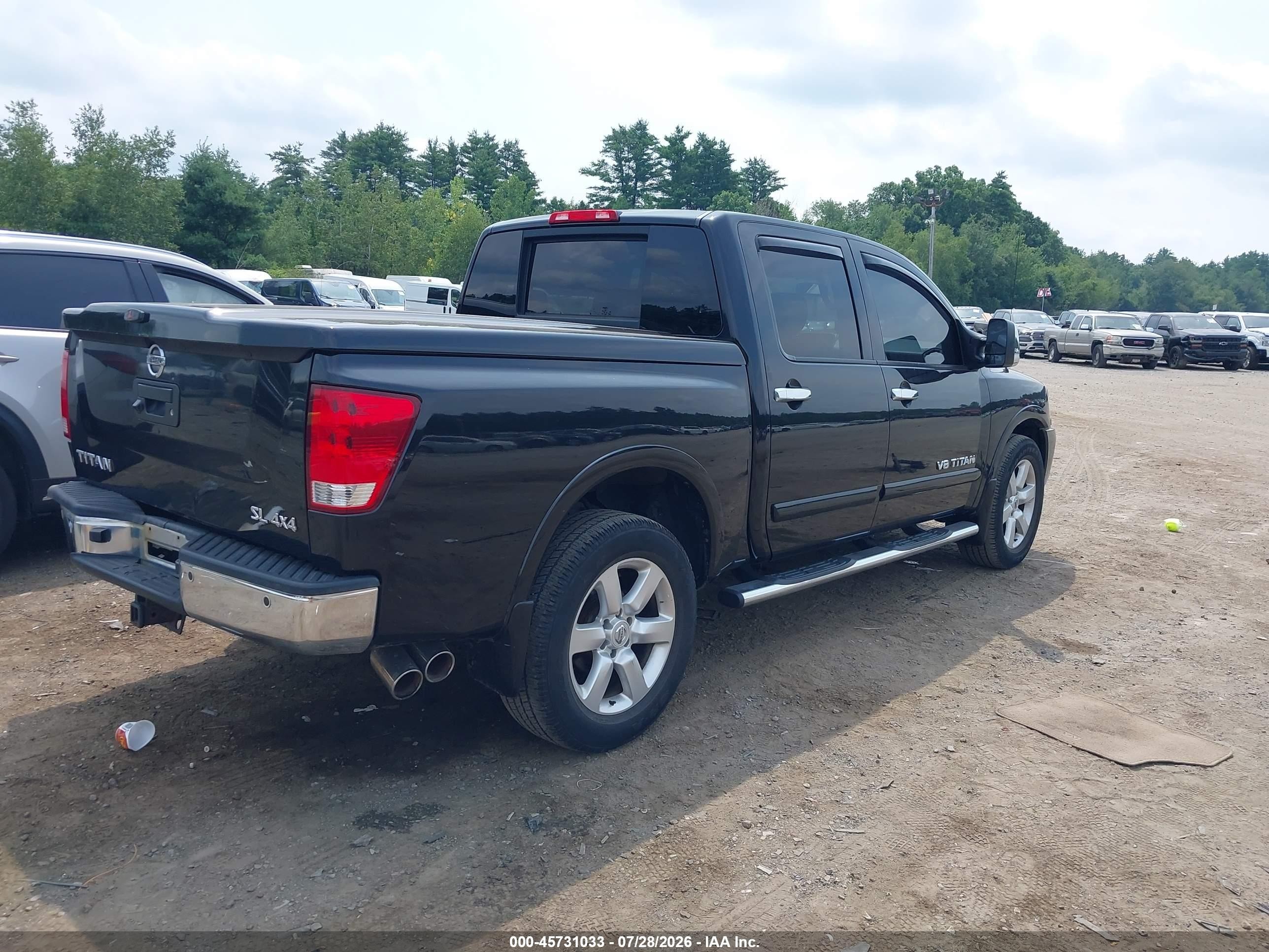2014 Nissan Titan Sl Black vin: 1N6AA0EC6EN500482