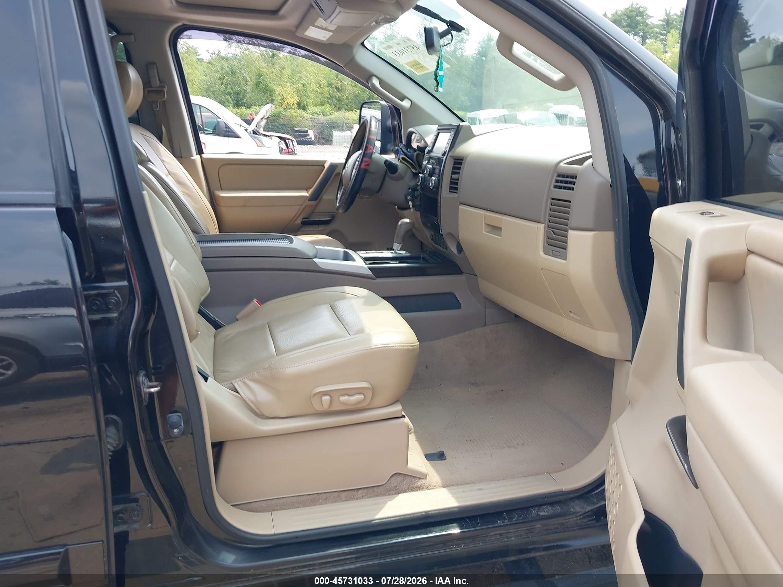 2014 Nissan Titan Sl Black vin: 1N6AA0EC6EN500482