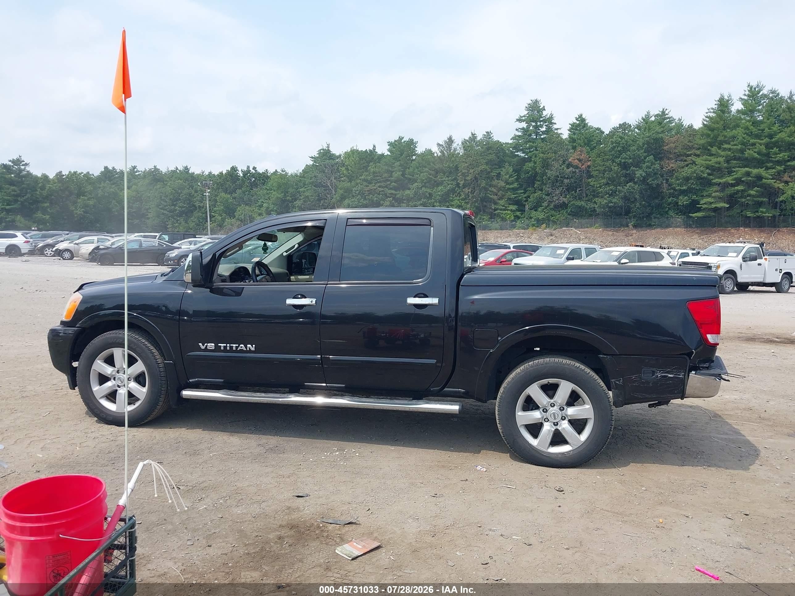 2014 Nissan Titan Sl Black vin: 1N6AA0EC6EN500482