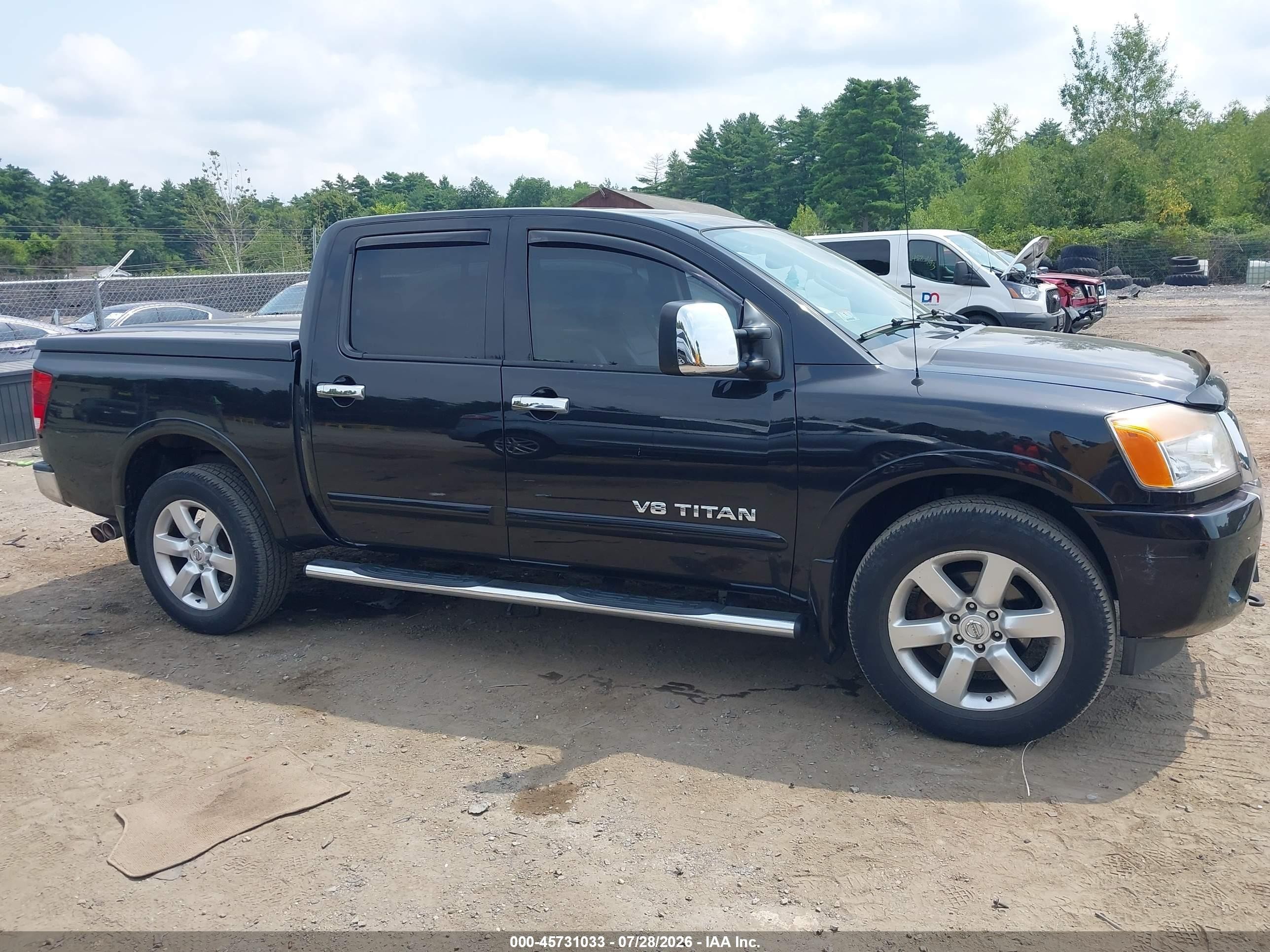 2014 Nissan Titan Sl Black vin: 1N6AA0EC6EN500482