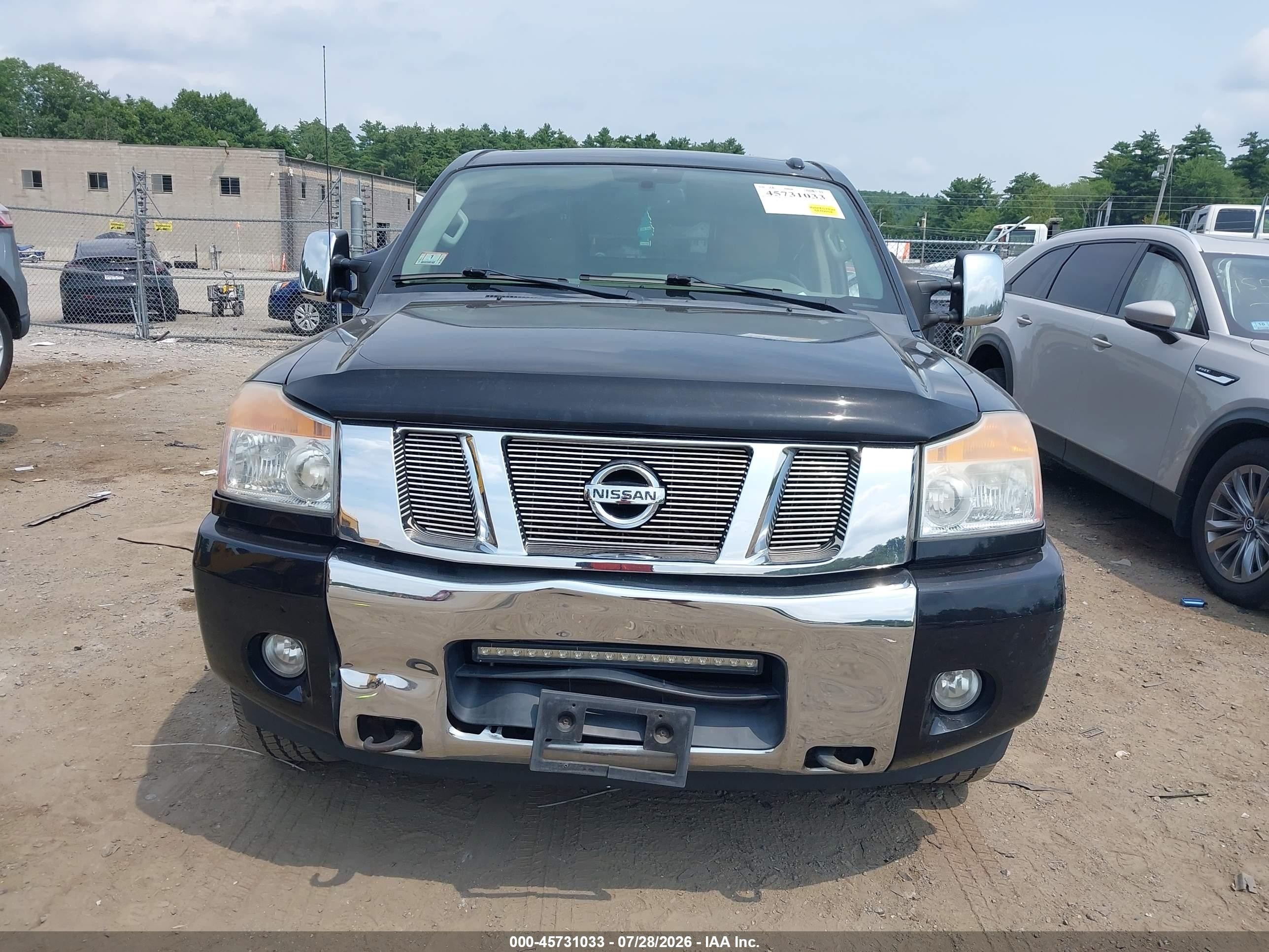 2014 Nissan Titan Sl Black vin: 1N6AA0EC6EN500482