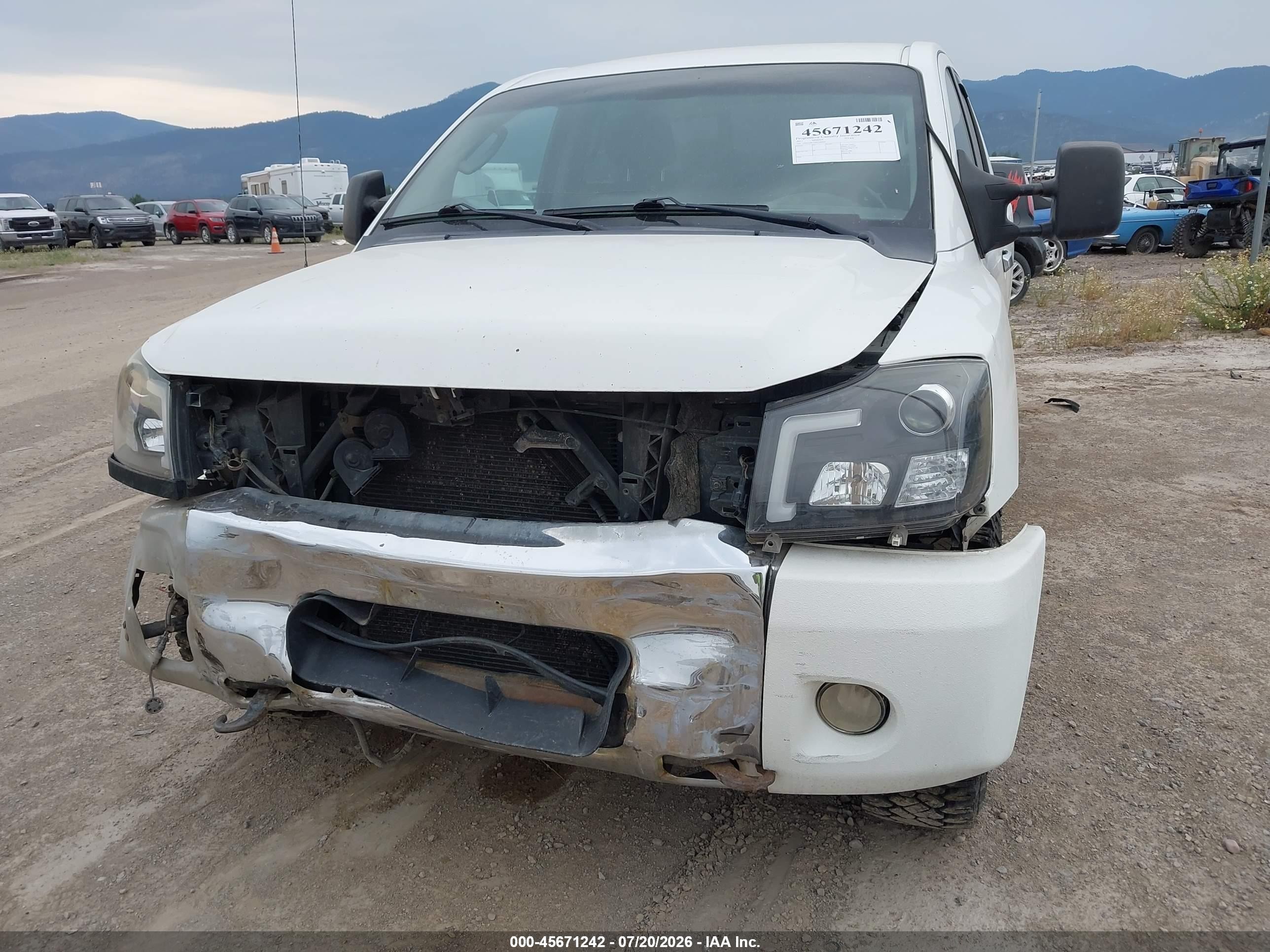 2011 Nissan Titan Sl White vin: 1N6AA0EC7BN308919