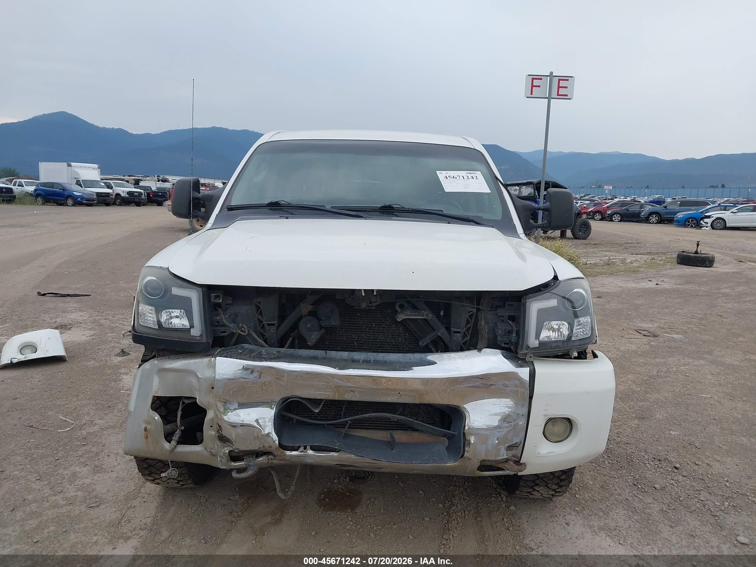 2011 Nissan Titan Sl White vin: 1N6AA0EC7BN308919