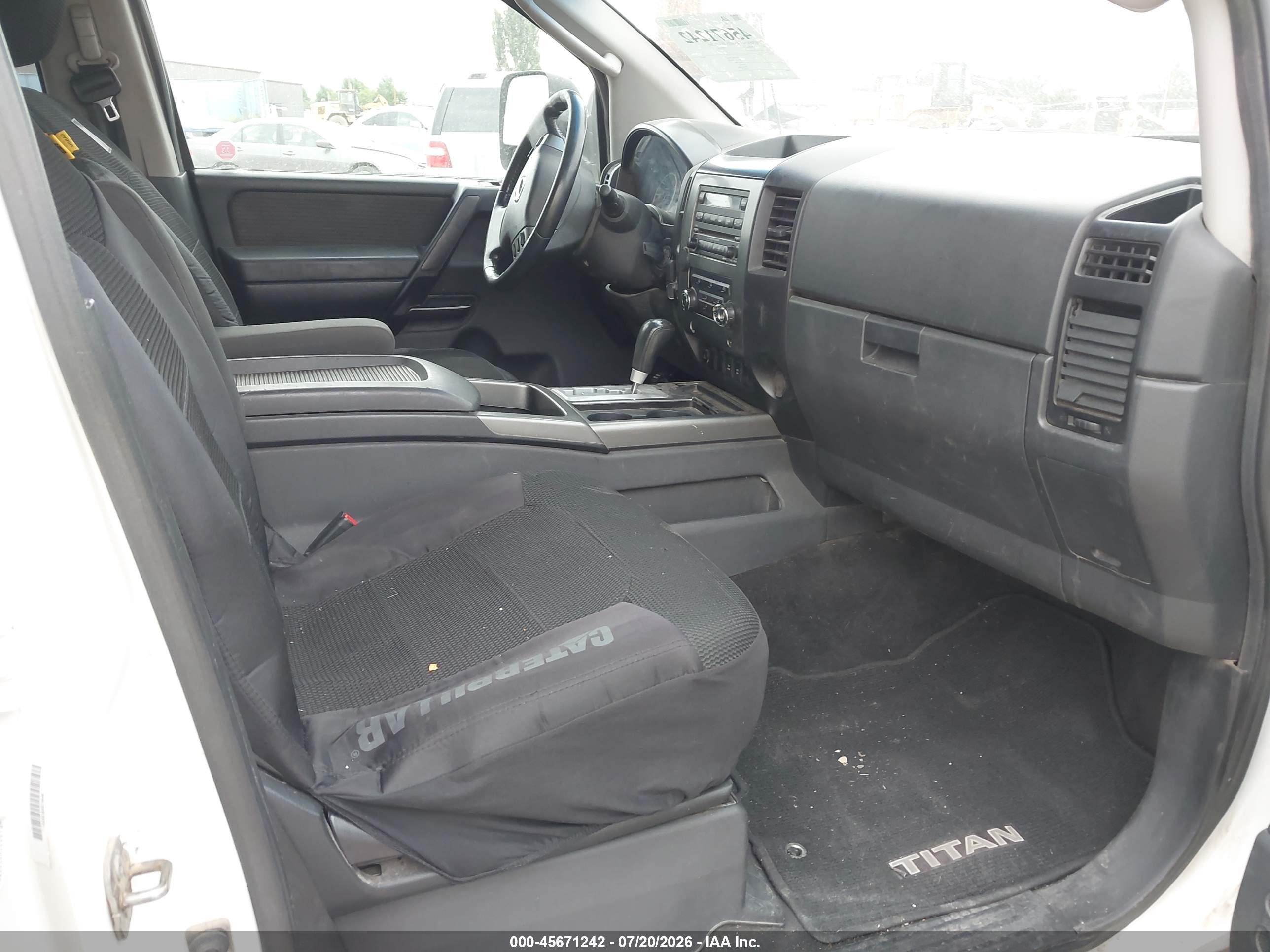 2011 Nissan Titan Sl White vin: 1N6AA0EC7BN308919