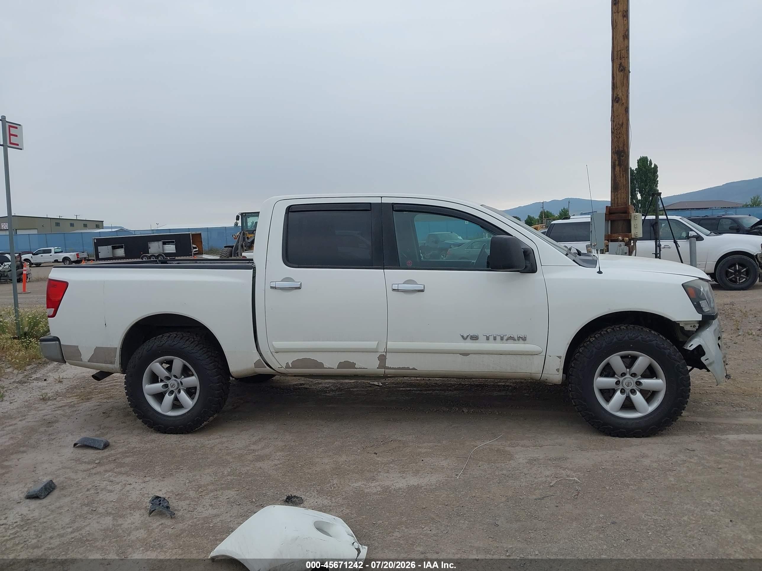 2011 Nissan Titan Sl White vin: 1N6AA0EC7BN308919