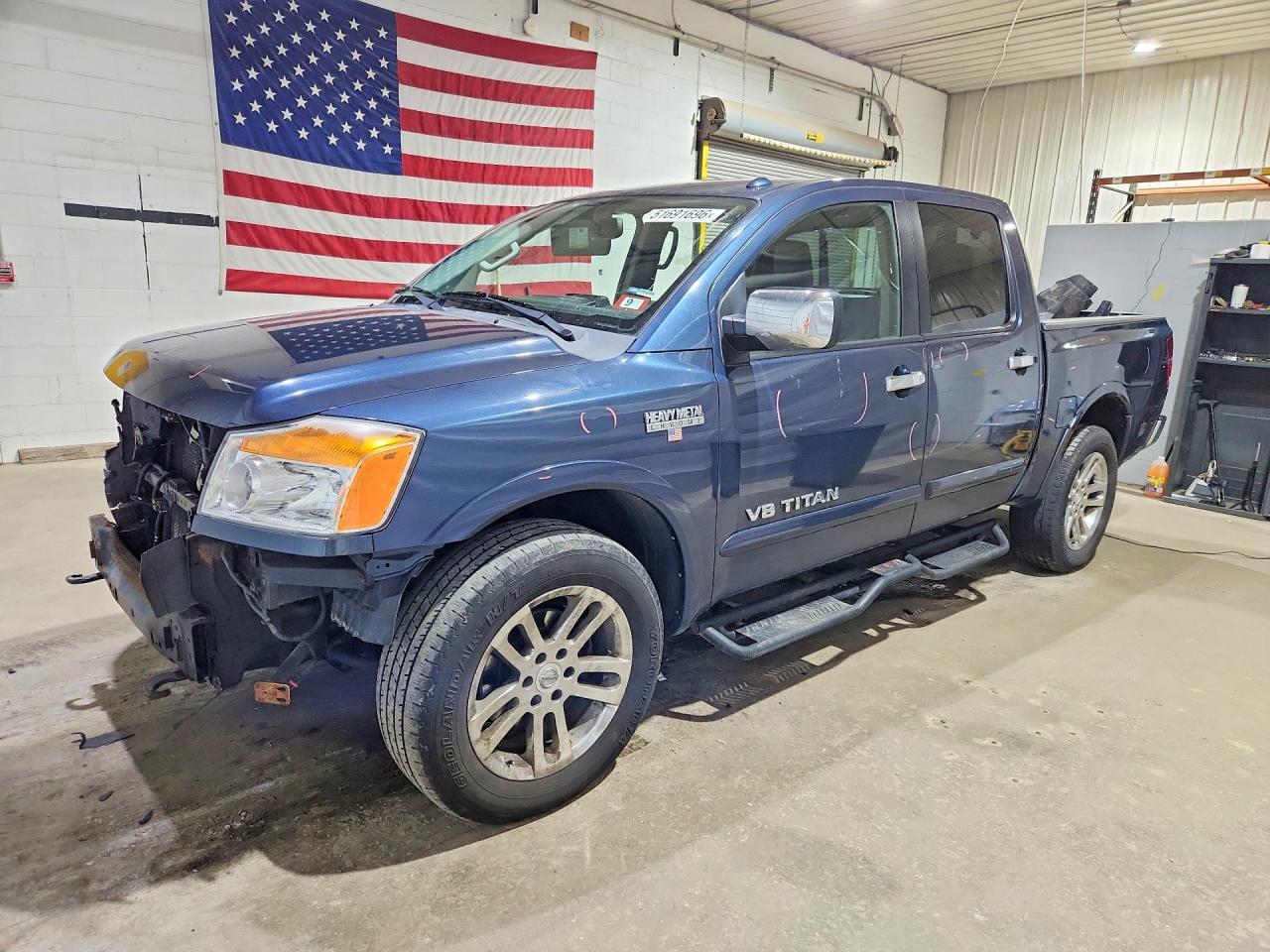 2015 Nissan Titan Sl Blue vin: 1N6AA0EC7FN501853