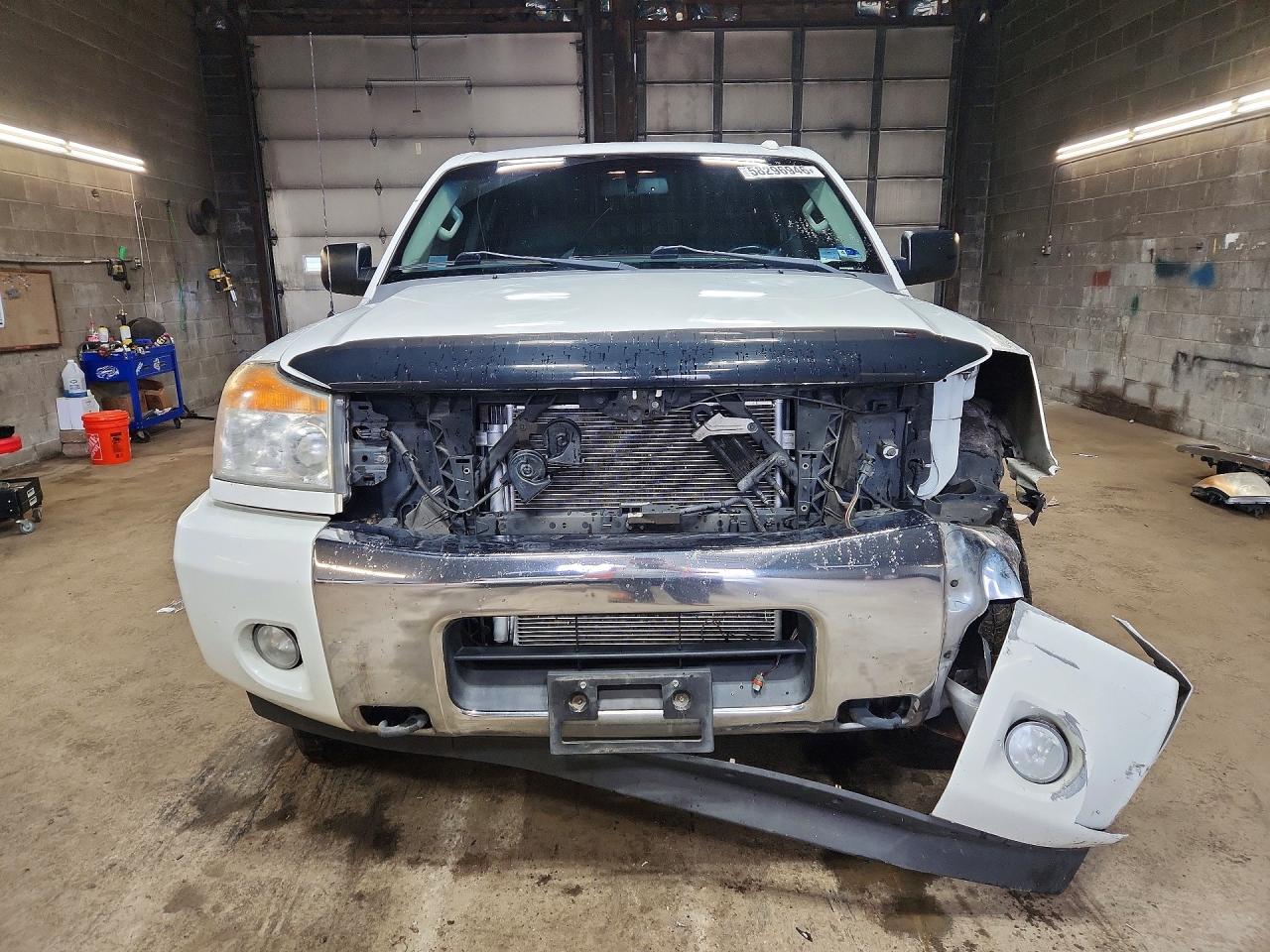 2013 Nissan Titan Sv White vin: 1N6AA0EC9DN301280