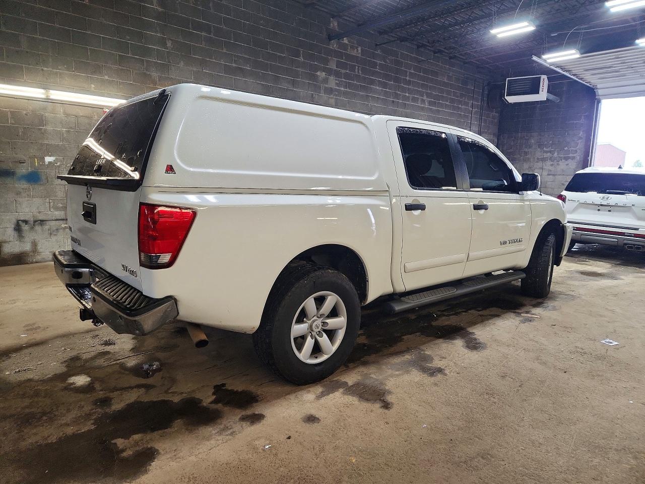 2013 Nissan Titan Sv White vin: 1N6AA0EC9DN301280