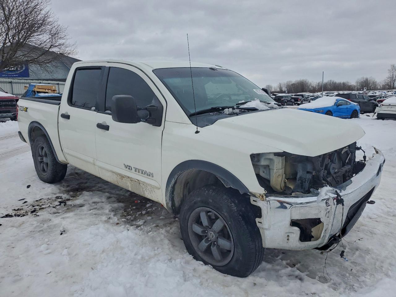 2015 Nissan Titan S White vin: 1N6AA0EC9FN509310