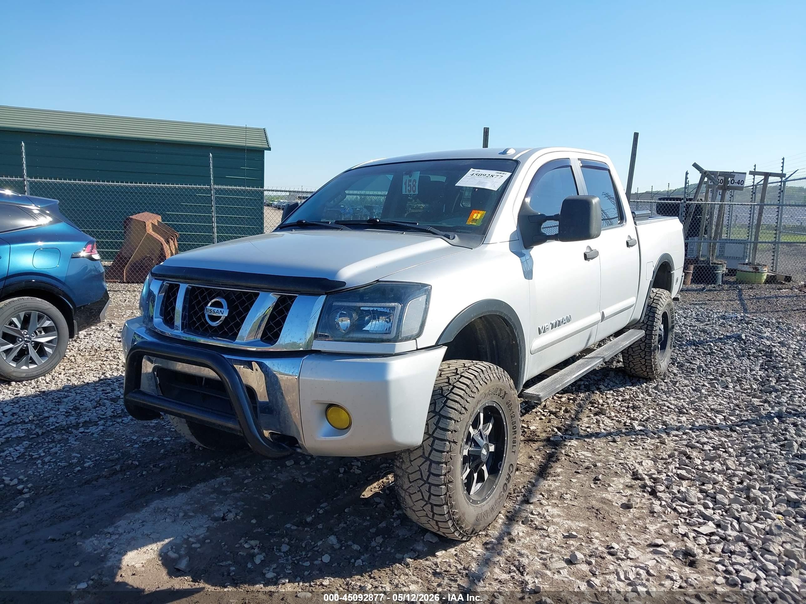 2015 Nissan Titan Sv Silver vin: 1N6AA0ECXFN510448