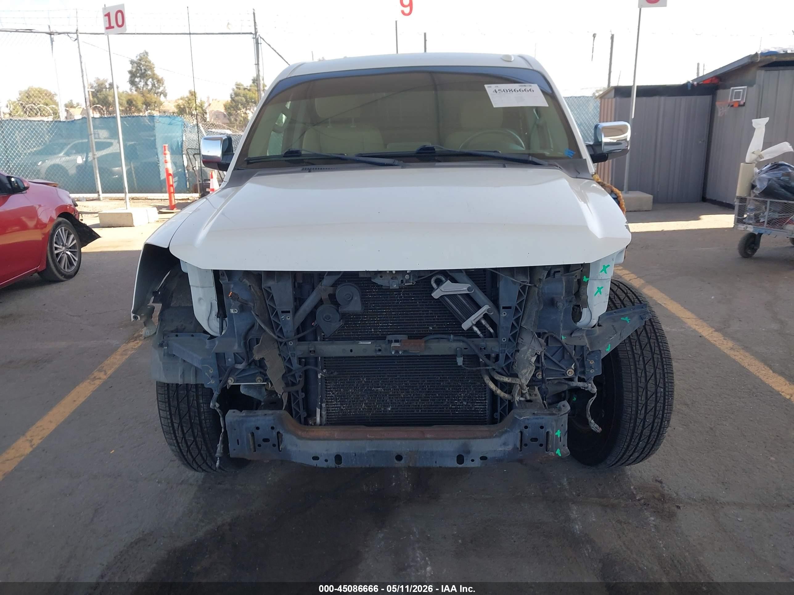 2014 Nissan Titan Sv White vin: 1N6AA0ED2EN512153