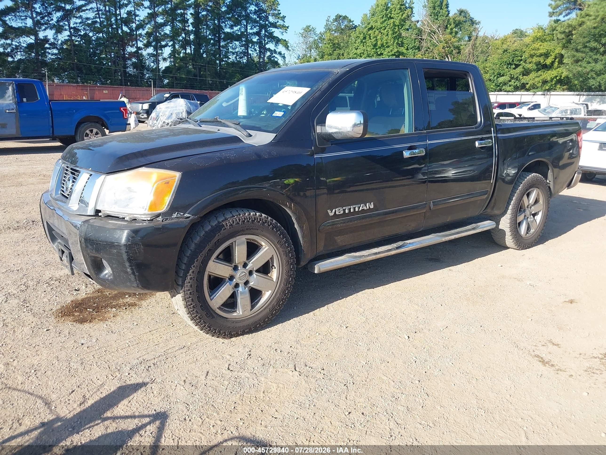 2010 Nissan Titan Se Черный vin: 1N6AA0ED3AN325644