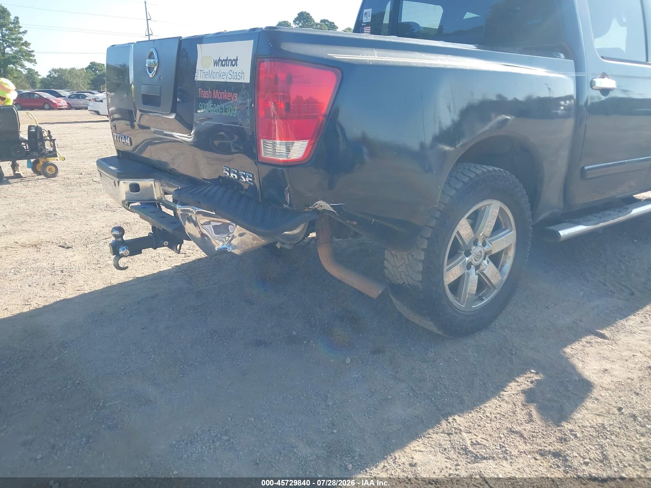 2010 Nissan Titan Se Черный vin: 1N6AA0ED3AN325644