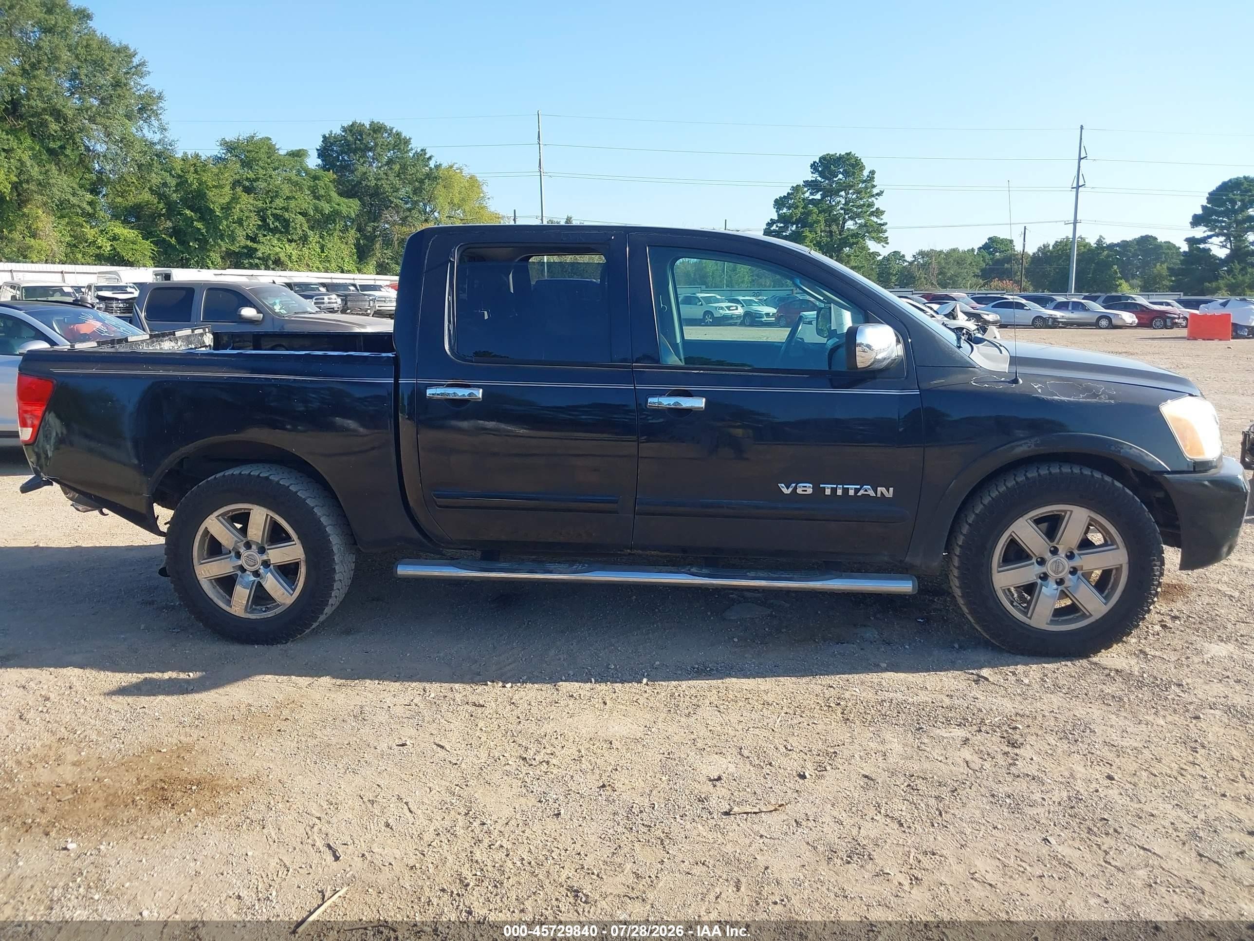 2010 Nissan Titan Se Черный vin: 1N6AA0ED3AN325644