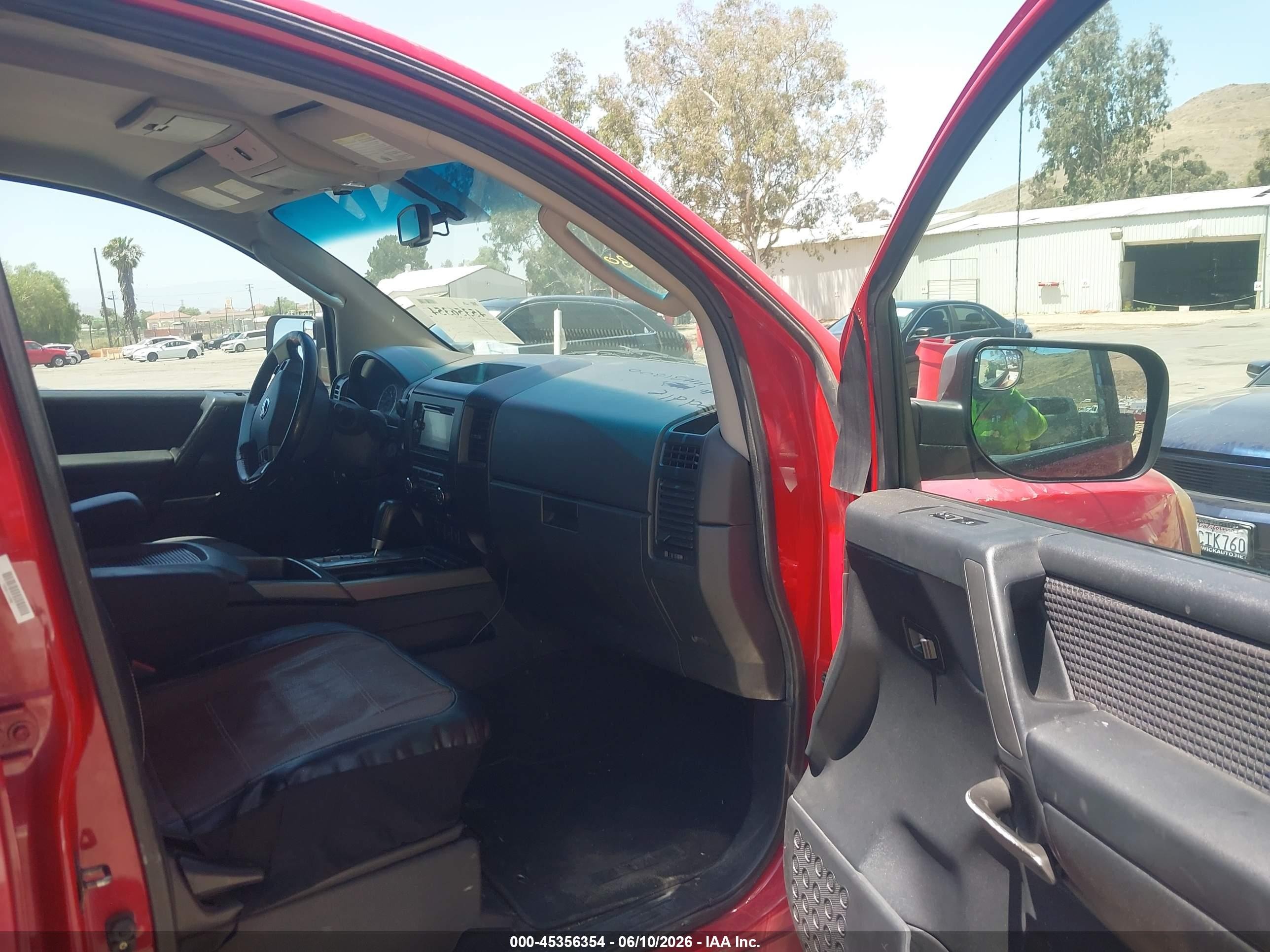 2011 Nissan Titan Sv Red vin: 1N6AA0ED4BN317540