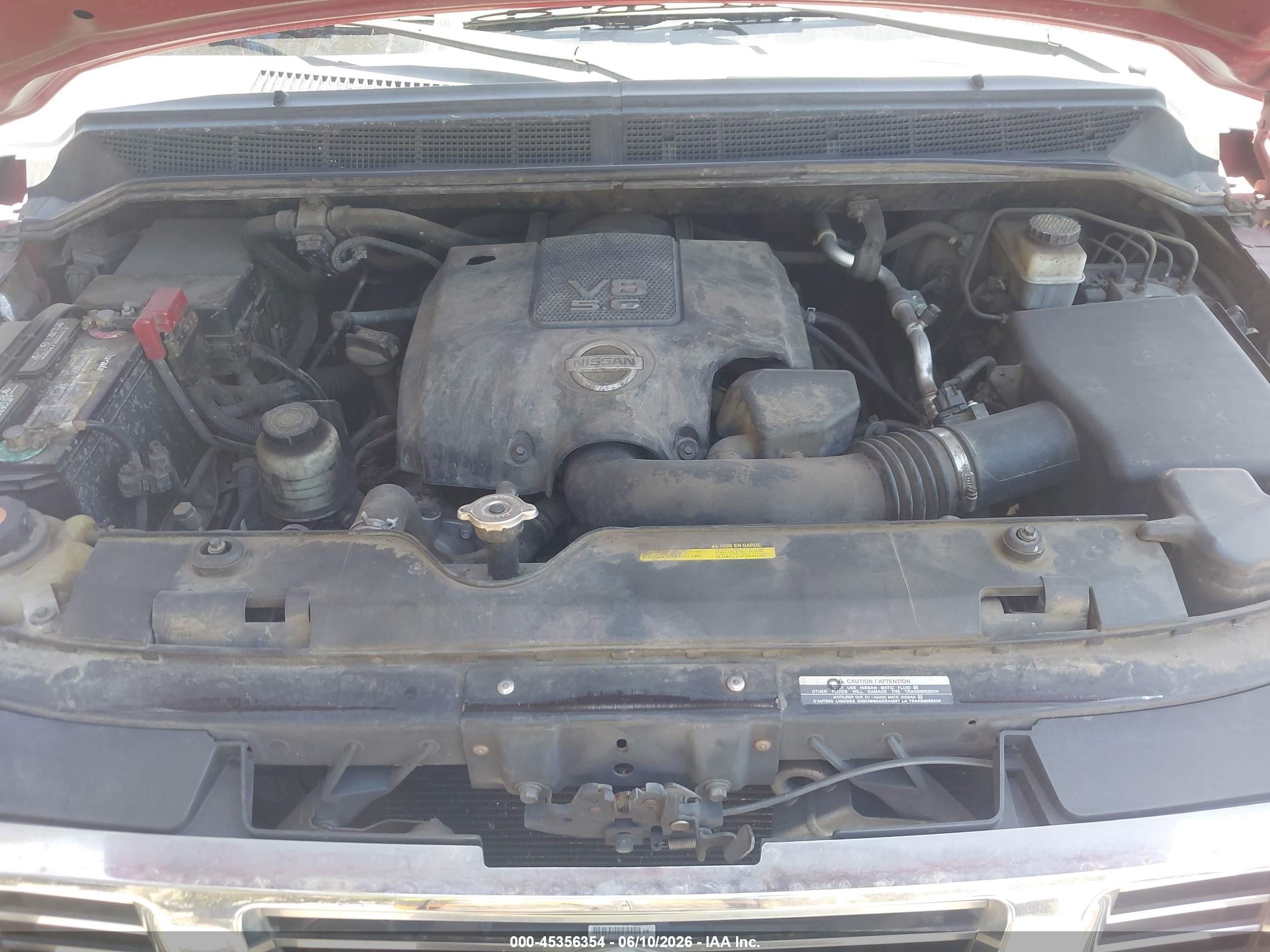 2011 Nissan Titan Sv Red vin: 1N6AA0ED4BN317540