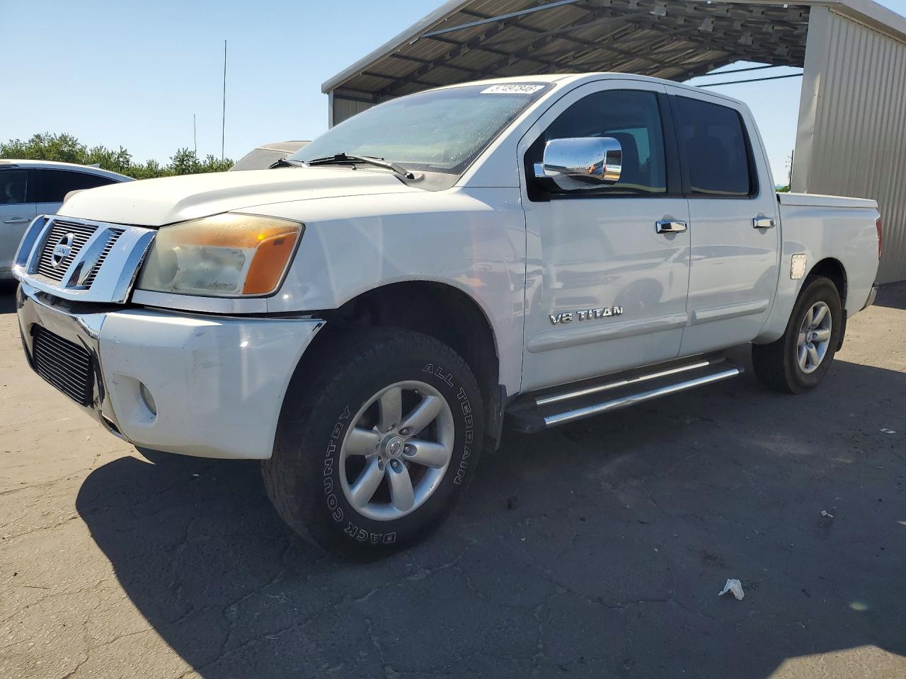 2012 Nissan Titan Sv White vin: 1N6AA0ED5CN310307