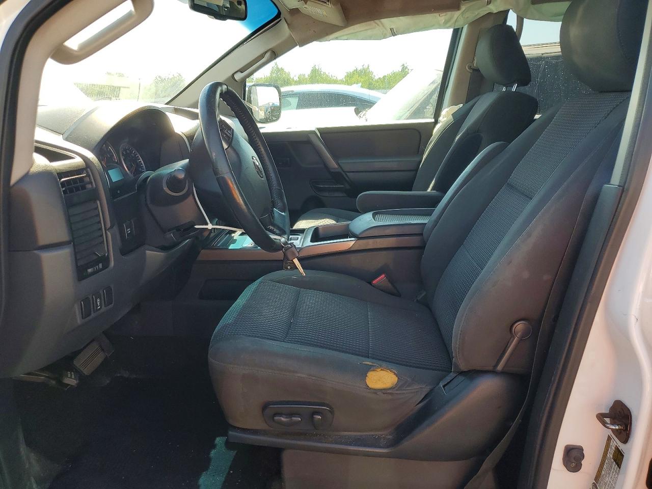 2012 Nissan Titan Sv White vin: 1N6AA0ED5CN310307