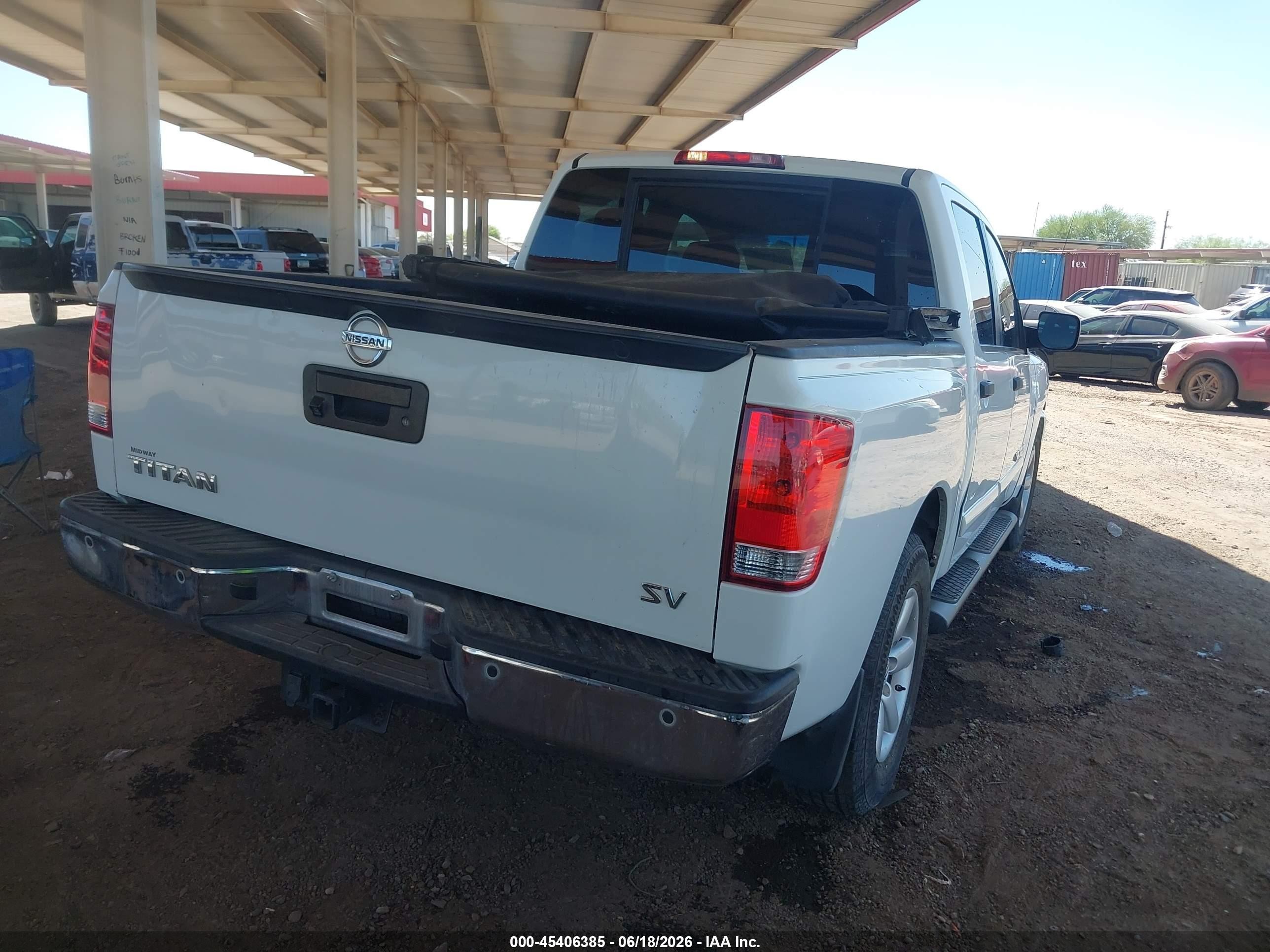 2014 Nissan Titan Sv White vin: 1N6AA0ED5EN510011