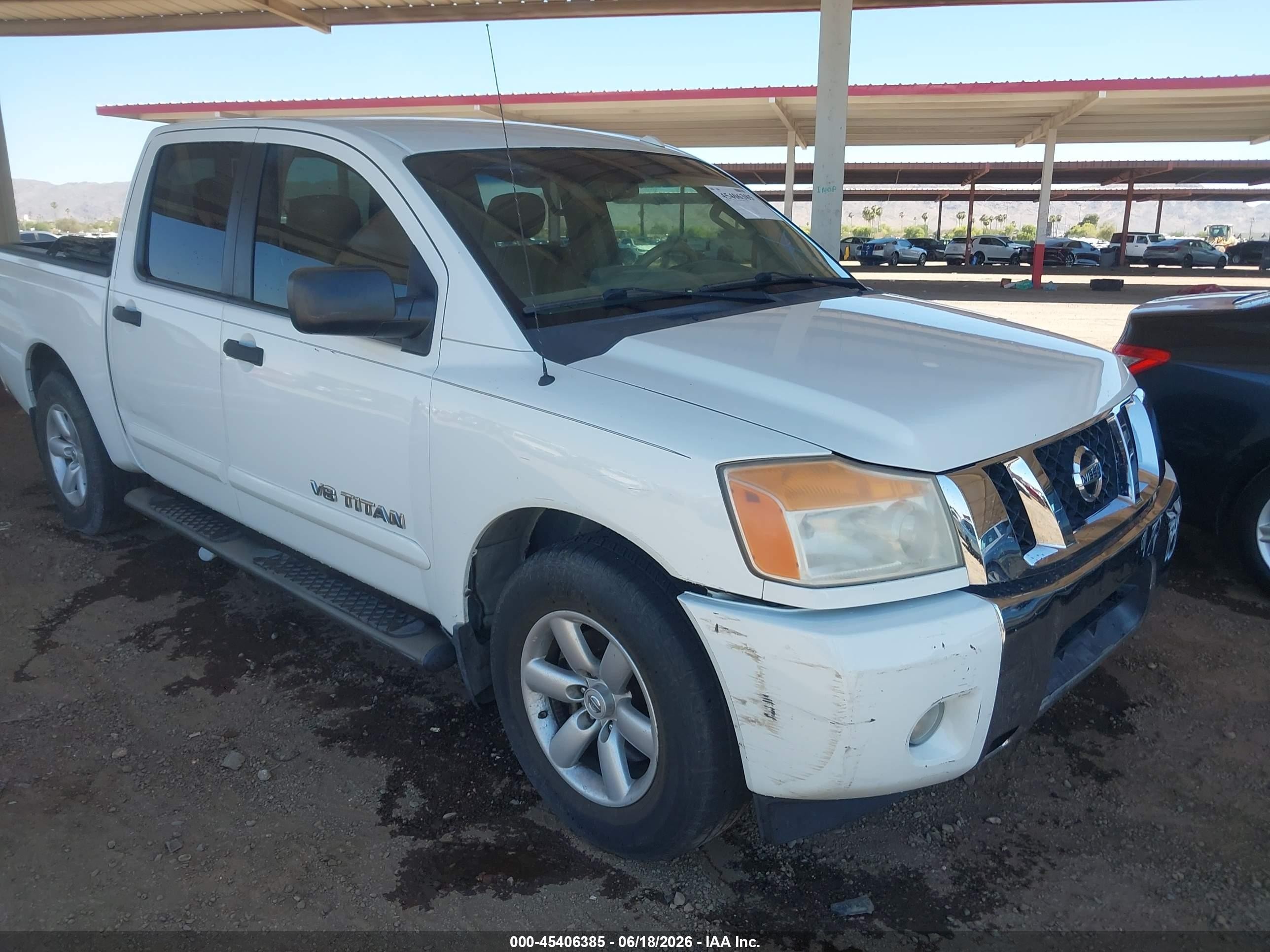 2014 Nissan Titan Sv White vin: 1N6AA0ED5EN510011
