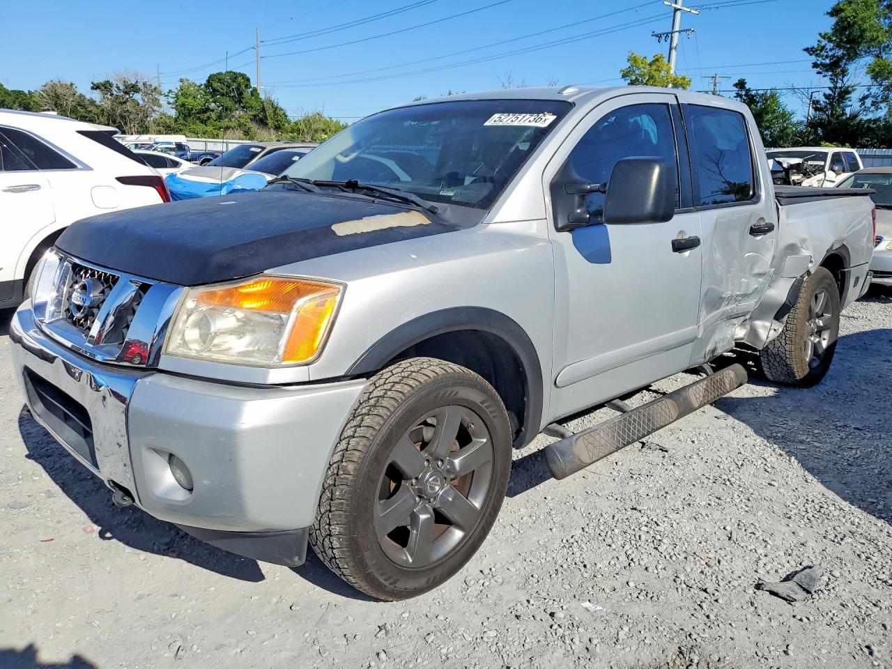2015 Nissan Titan Sv Silver vin: 1N6AA0ED8FN514927