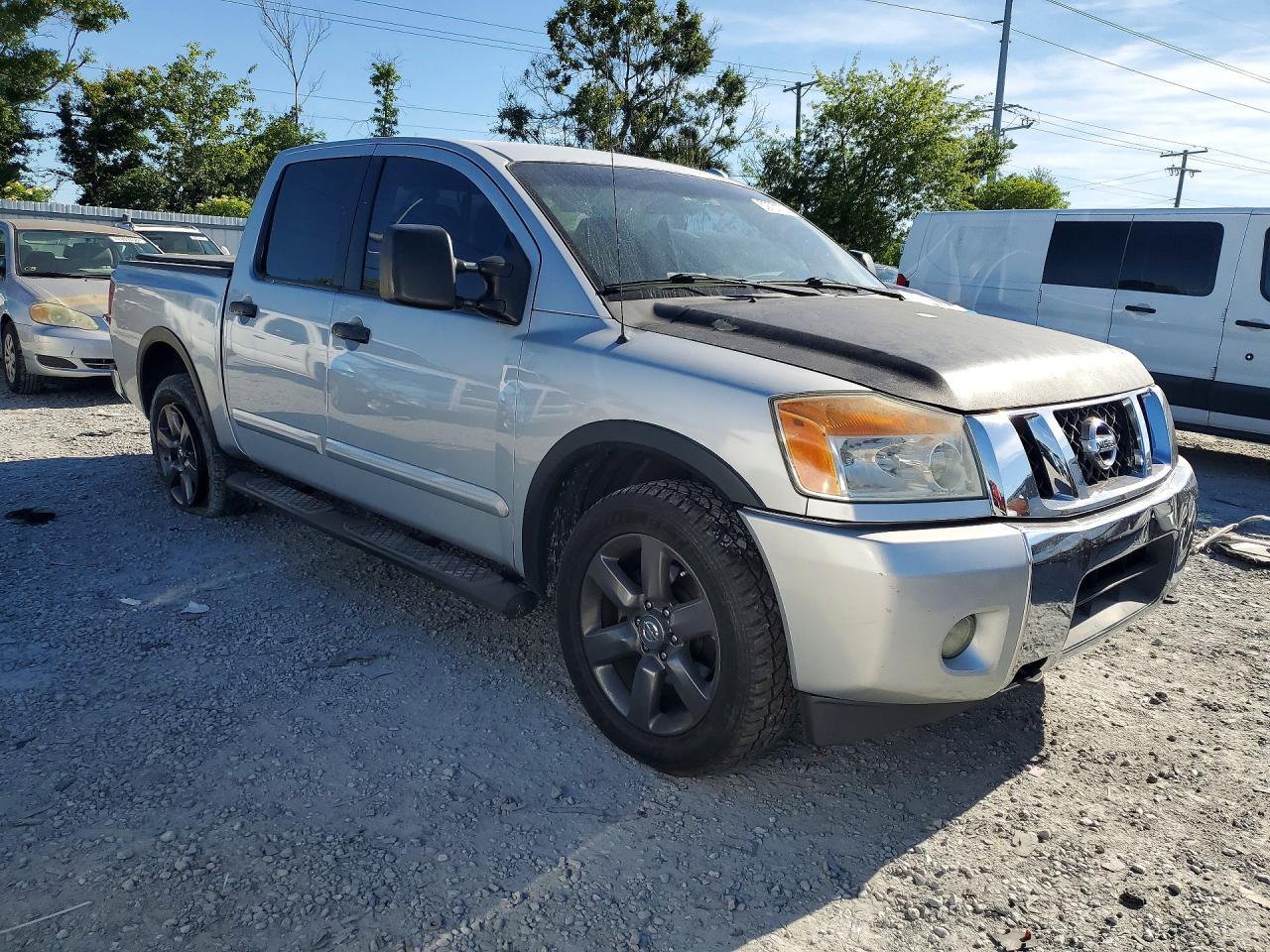 2015 Nissan Titan Sv Silver vin: 1N6AA0ED8FN514927