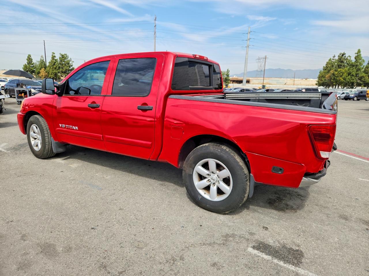 2011 Nissan Titan Sv Red vin: 1N6AA0ED9BN300667