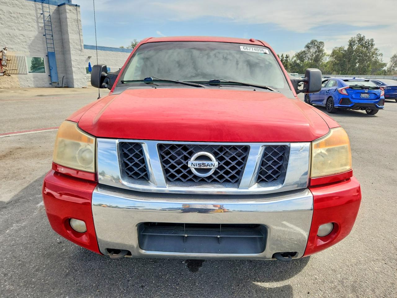 2011 Nissan Titan Sv Red vin: 1N6AA0ED9BN300667