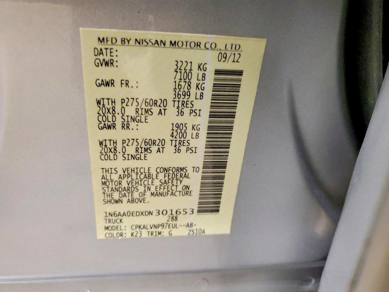 2013 Nissan Titan Sv Silver vin: 1N6AA0EDXDN301653