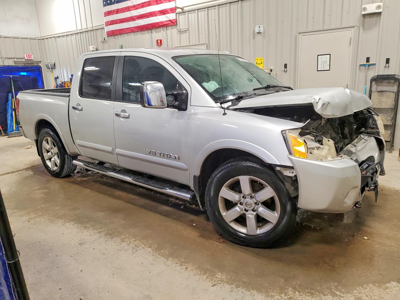 2013 Nissan Titan Sv Silver vin: 1N6AA0EDXDN301653