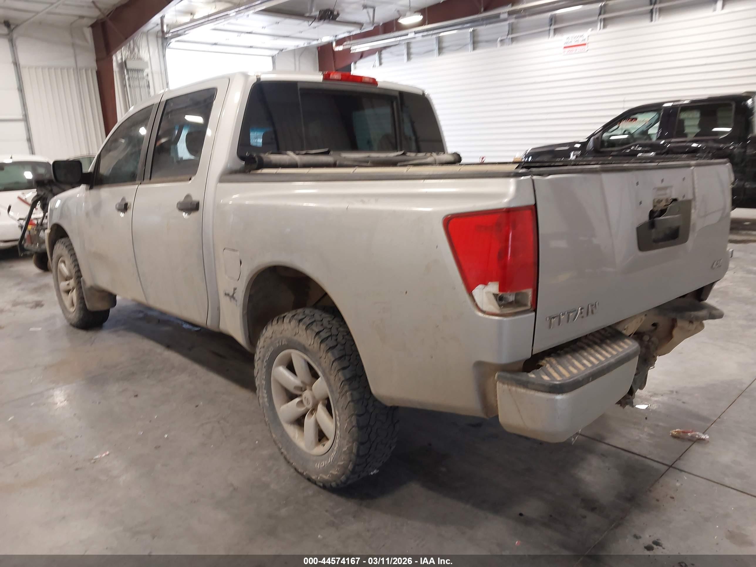 2011 Nissan Titan Sl Silver vin: 1N6AA0EJ1BN315735