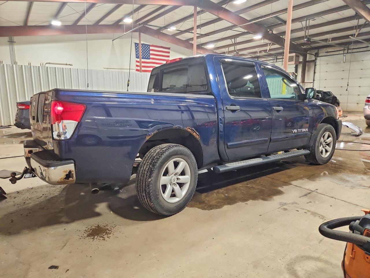 2011 Nissan Titan S Синий vin: 1N6AA0EJ1BN325875