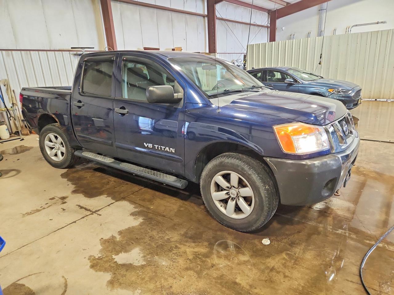2011 Nissan Titan S Синий vin: 1N6AA0EJ1BN325875