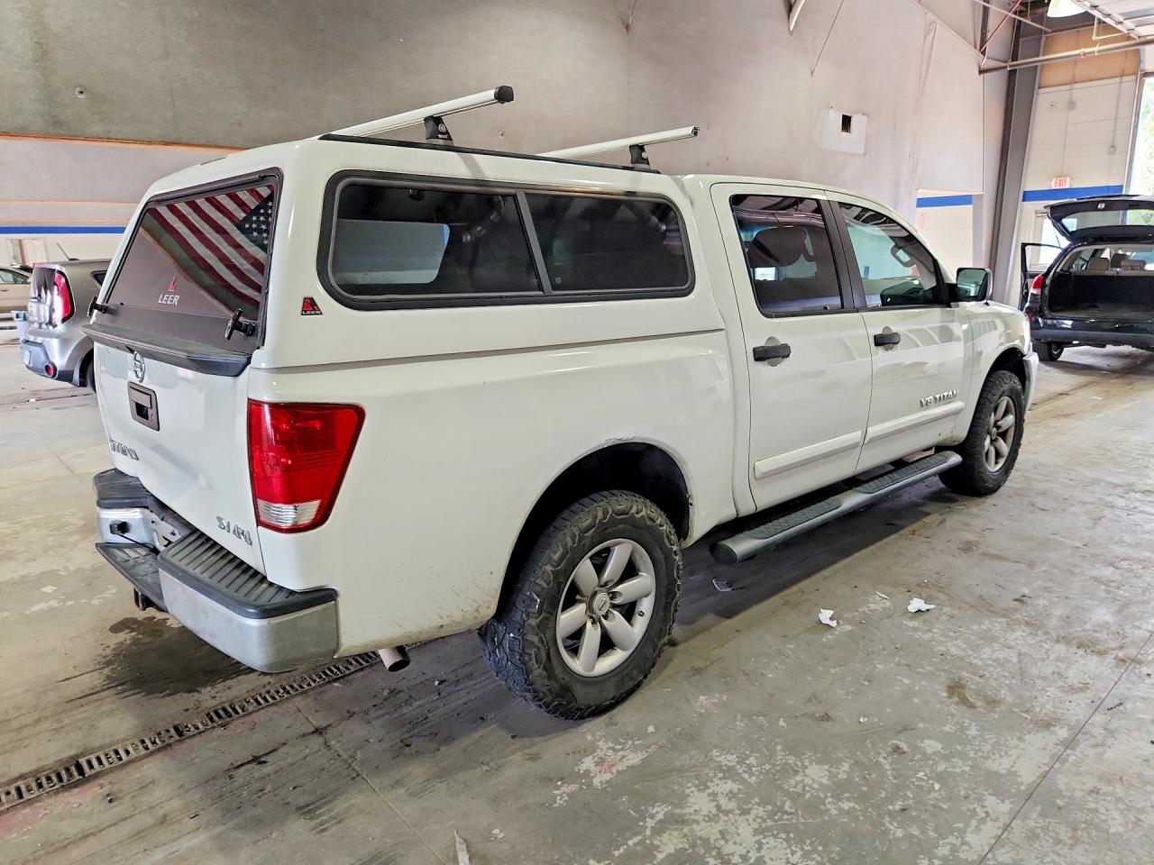 2013 Nissan Titan S White vin: 1N6AA0EJ2DN303323