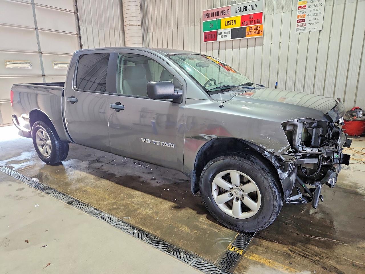 2015 Nissan Titan S Gray vin: 1N6AA0EJ2FN502259