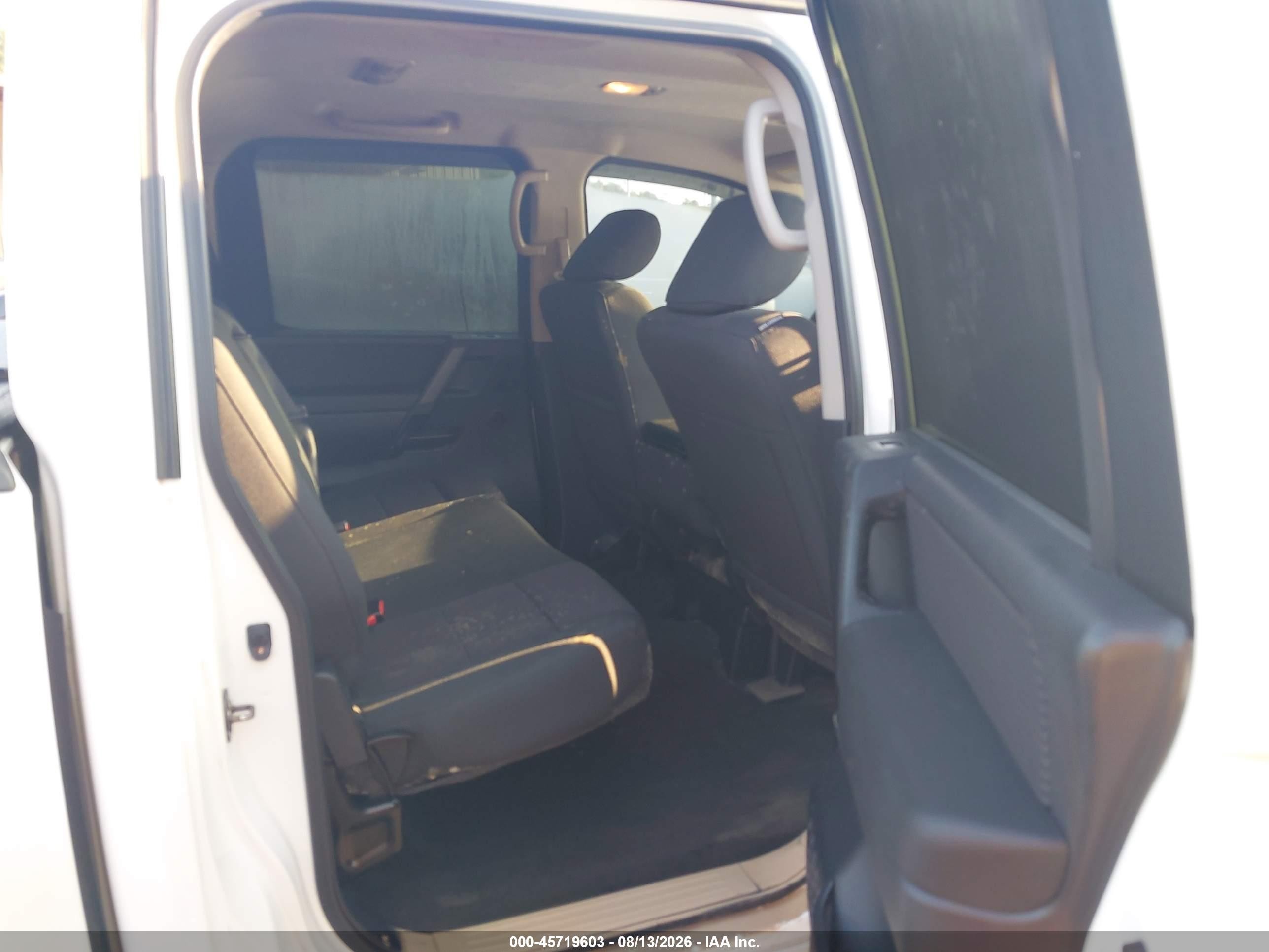 2013 Nissan Titan Sv White vin: 1N6AA0EJ5DN307494