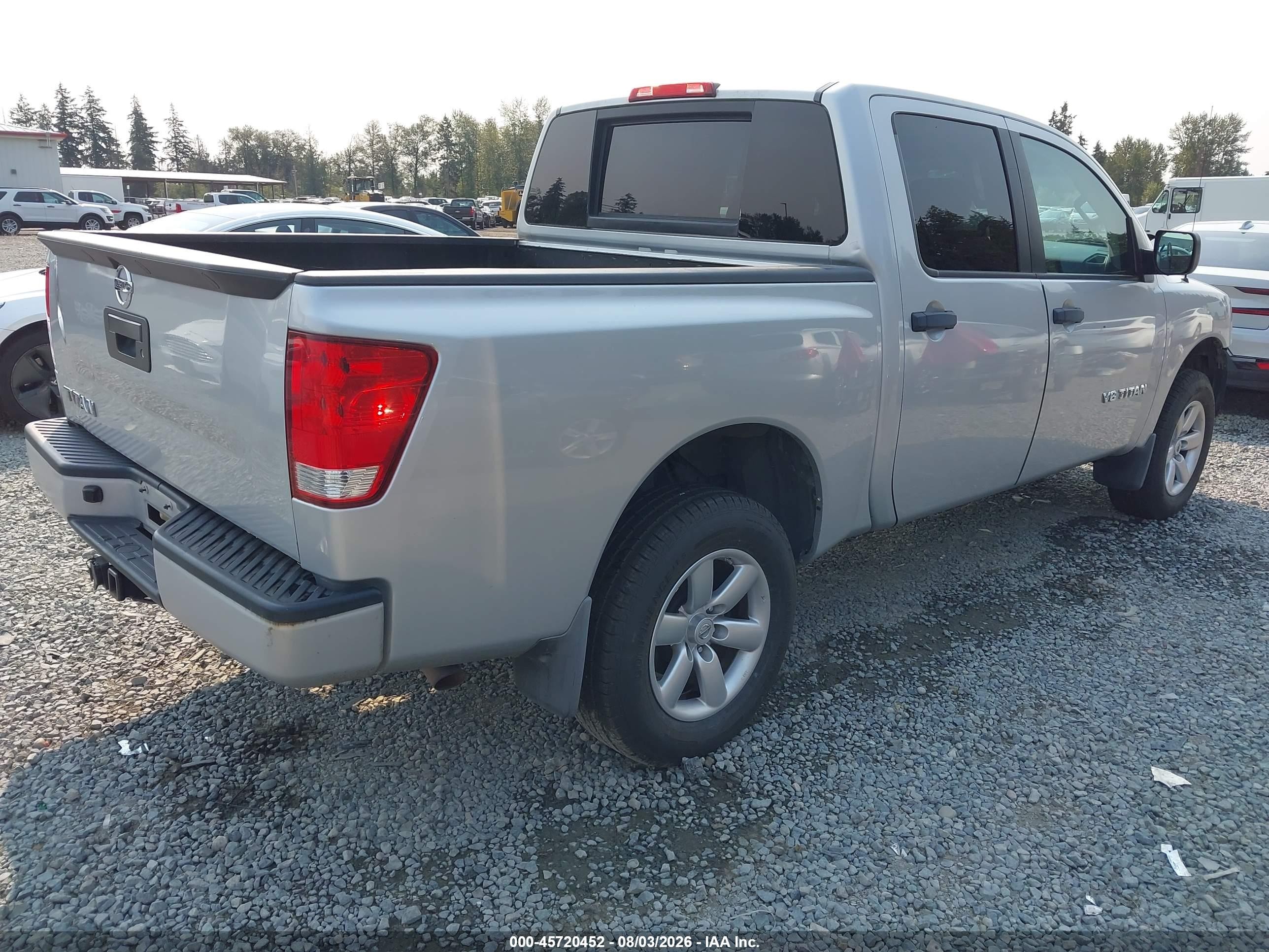 2015 Nissan Titan Pro-4x/s/sl/sv Silver vin: 1N6AA0EJ6FN504497