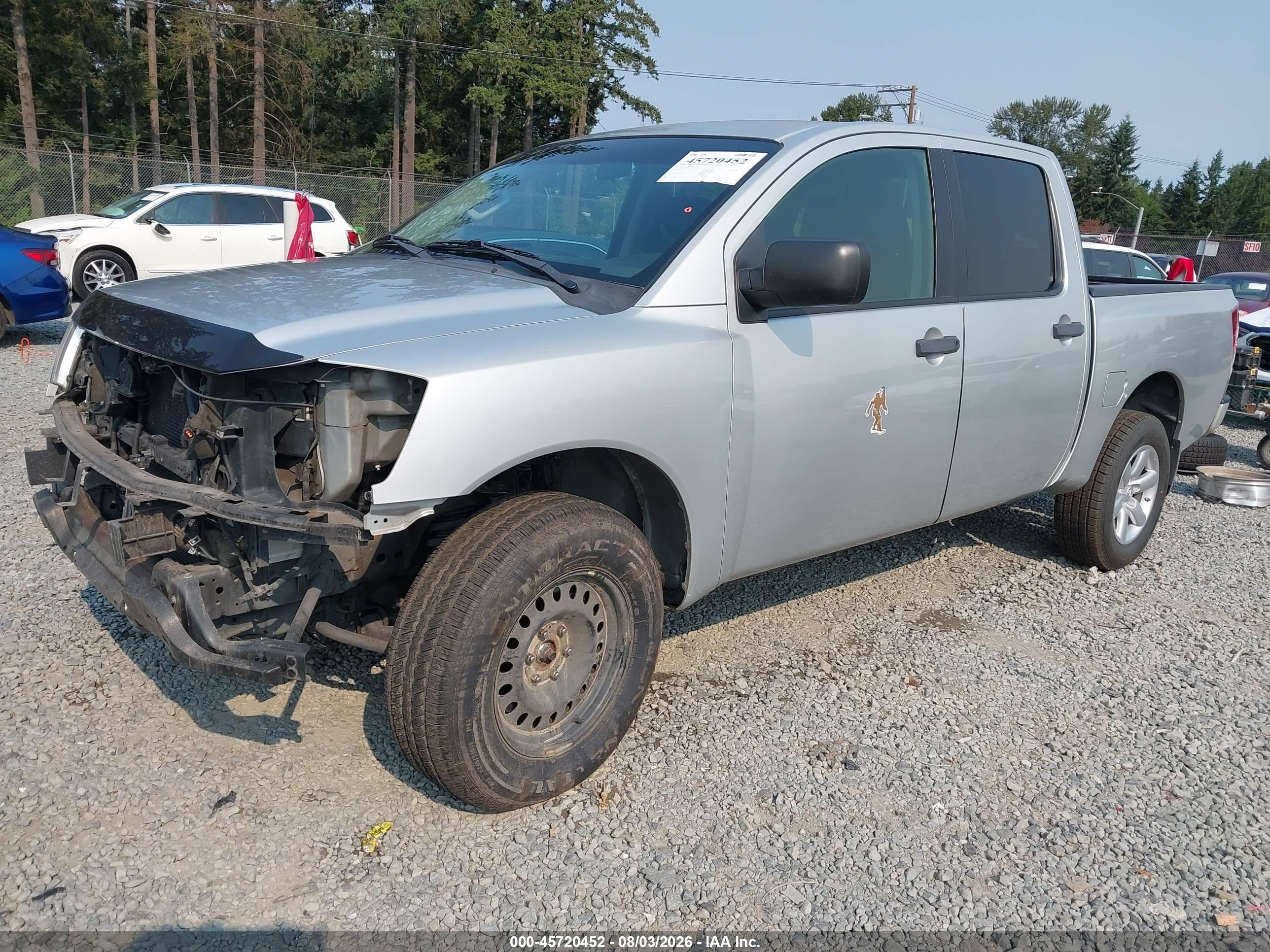 2015 Nissan Titan Pro-4x/s/sl/sv Silver vin: 1N6AA0EJ6FN504497