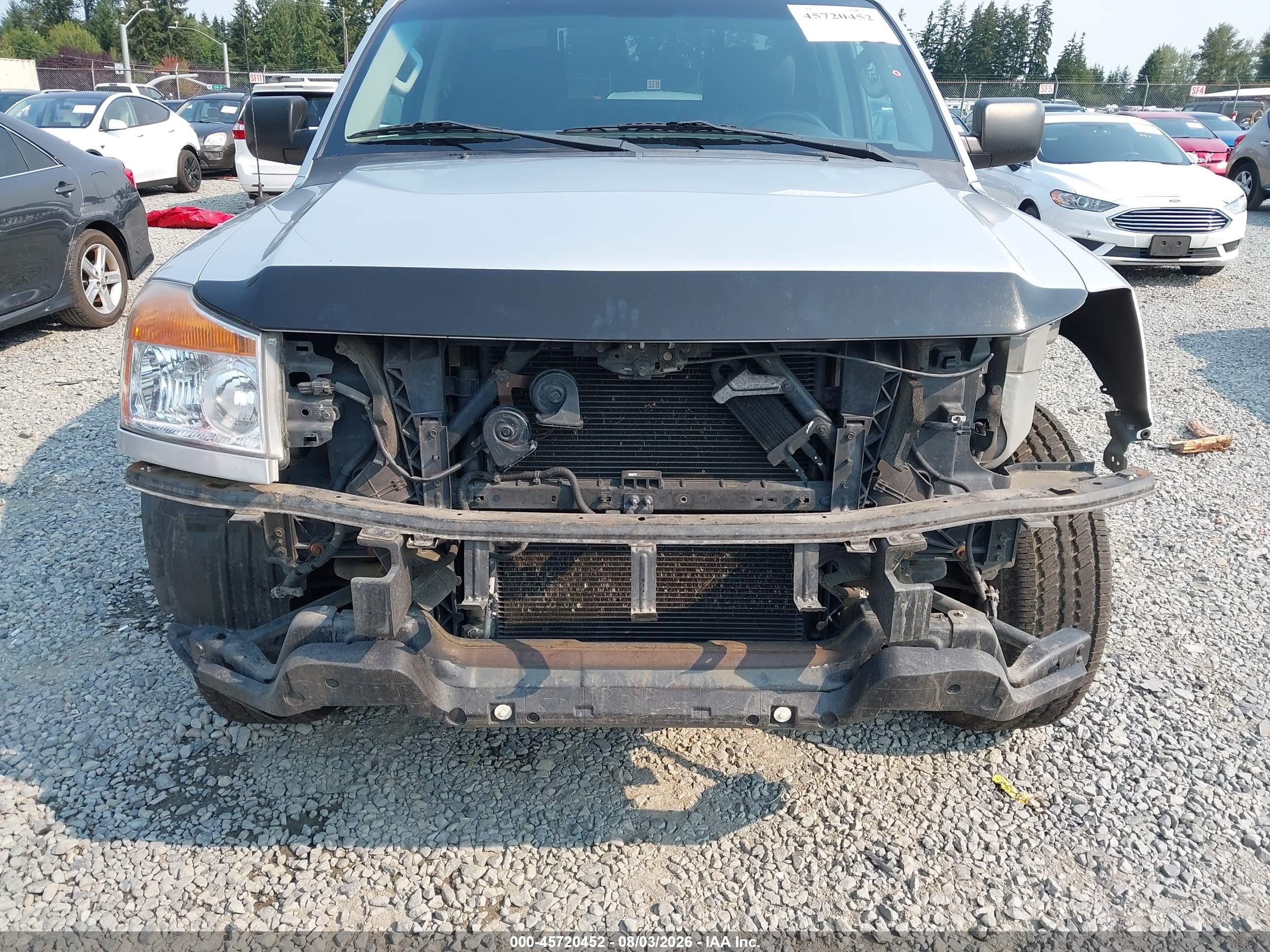 2015 Nissan Titan Pro-4x/s/sl/sv Silver vin: 1N6AA0EJ6FN504497