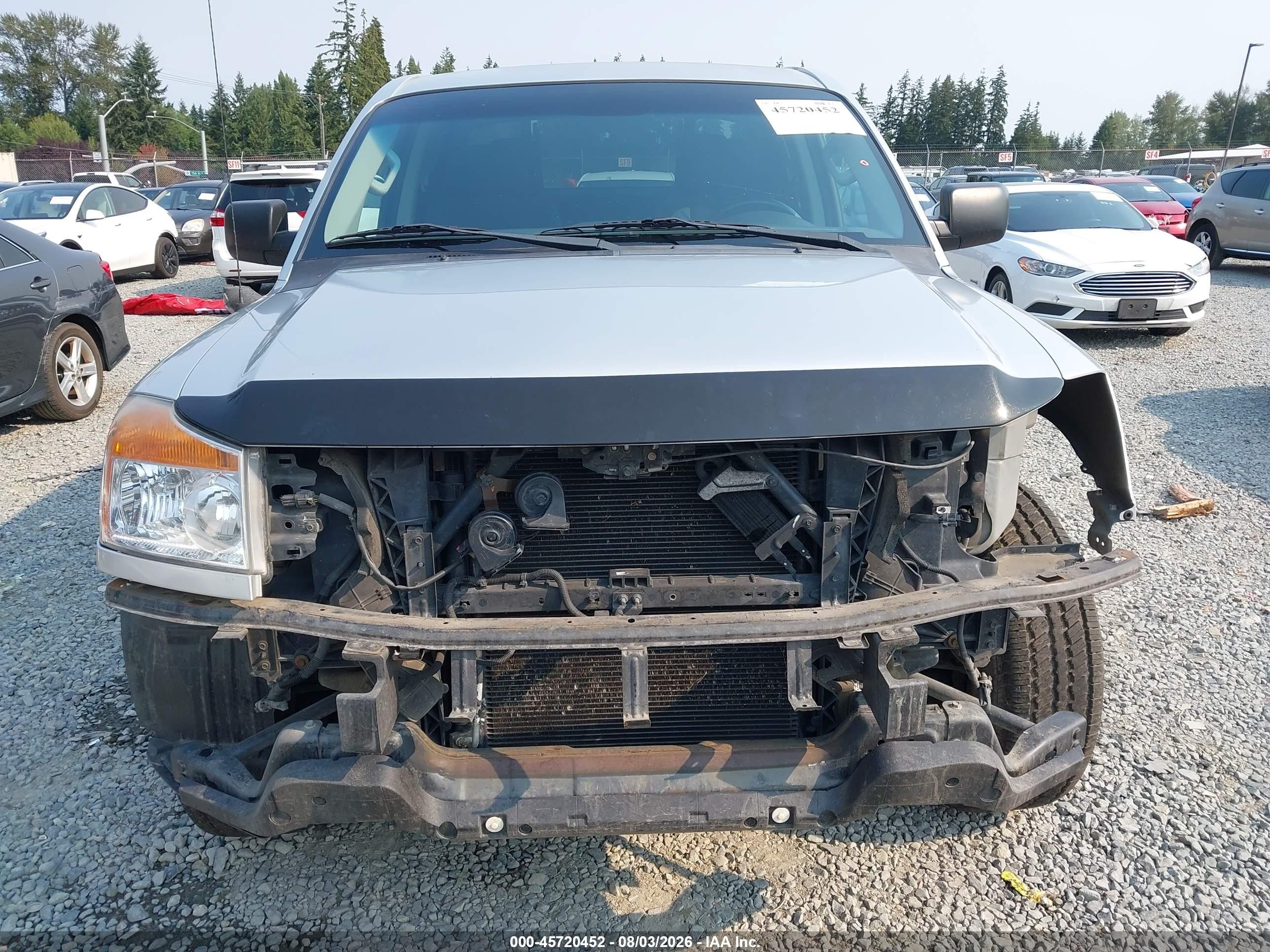 2015 Nissan Titan Pro-4x/s/sl/sv Silver vin: 1N6AA0EJ6FN504497