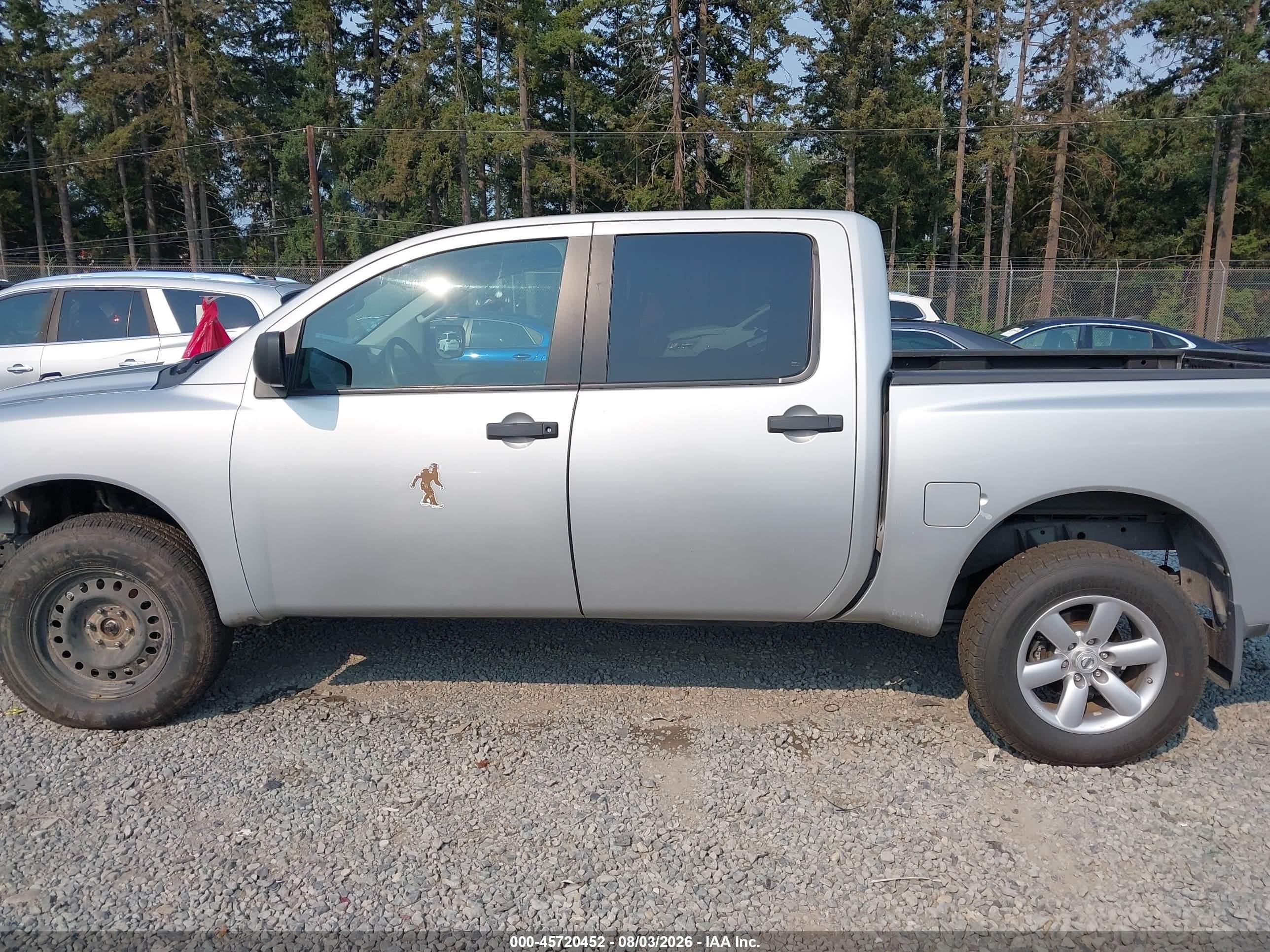 2015 Nissan Titan Pro-4x/s/sl/sv Silver vin: 1N6AA0EJ6FN504497