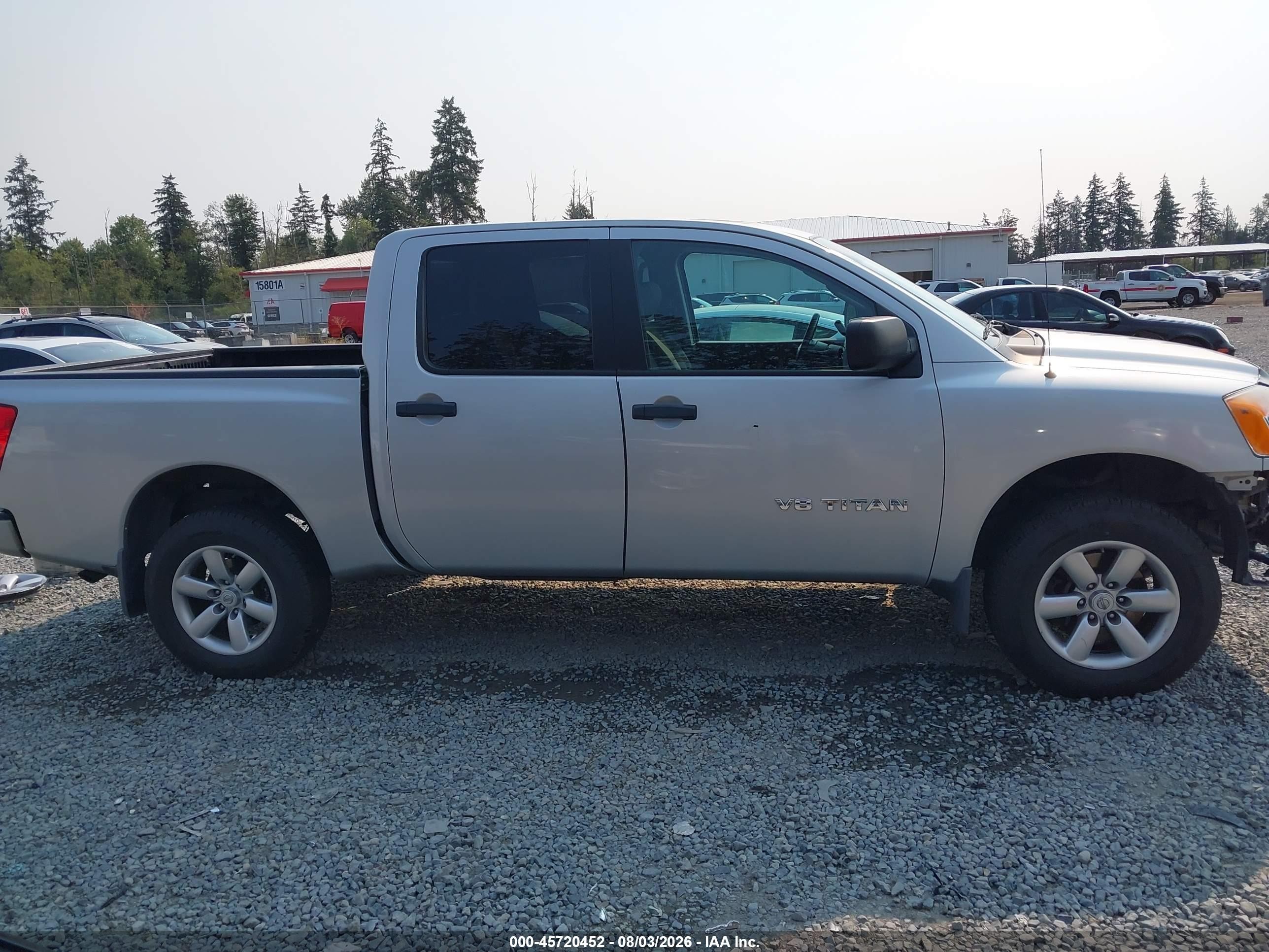 2015 Nissan Titan Pro-4x/s/sl/sv Silver vin: 1N6AA0EJ6FN504497