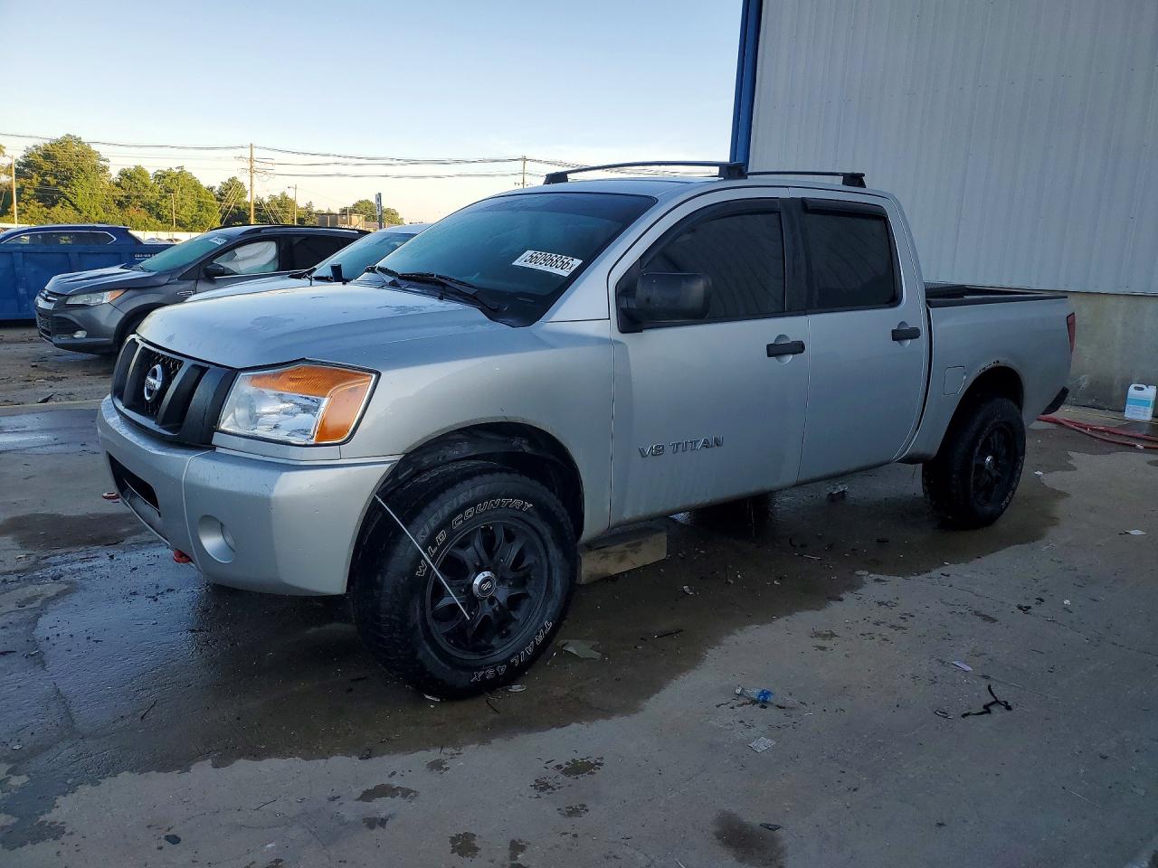 2015 Nissan Titan S/sv/sl/pro-4x Silver vin: 1N6AA0EJ6FN507187