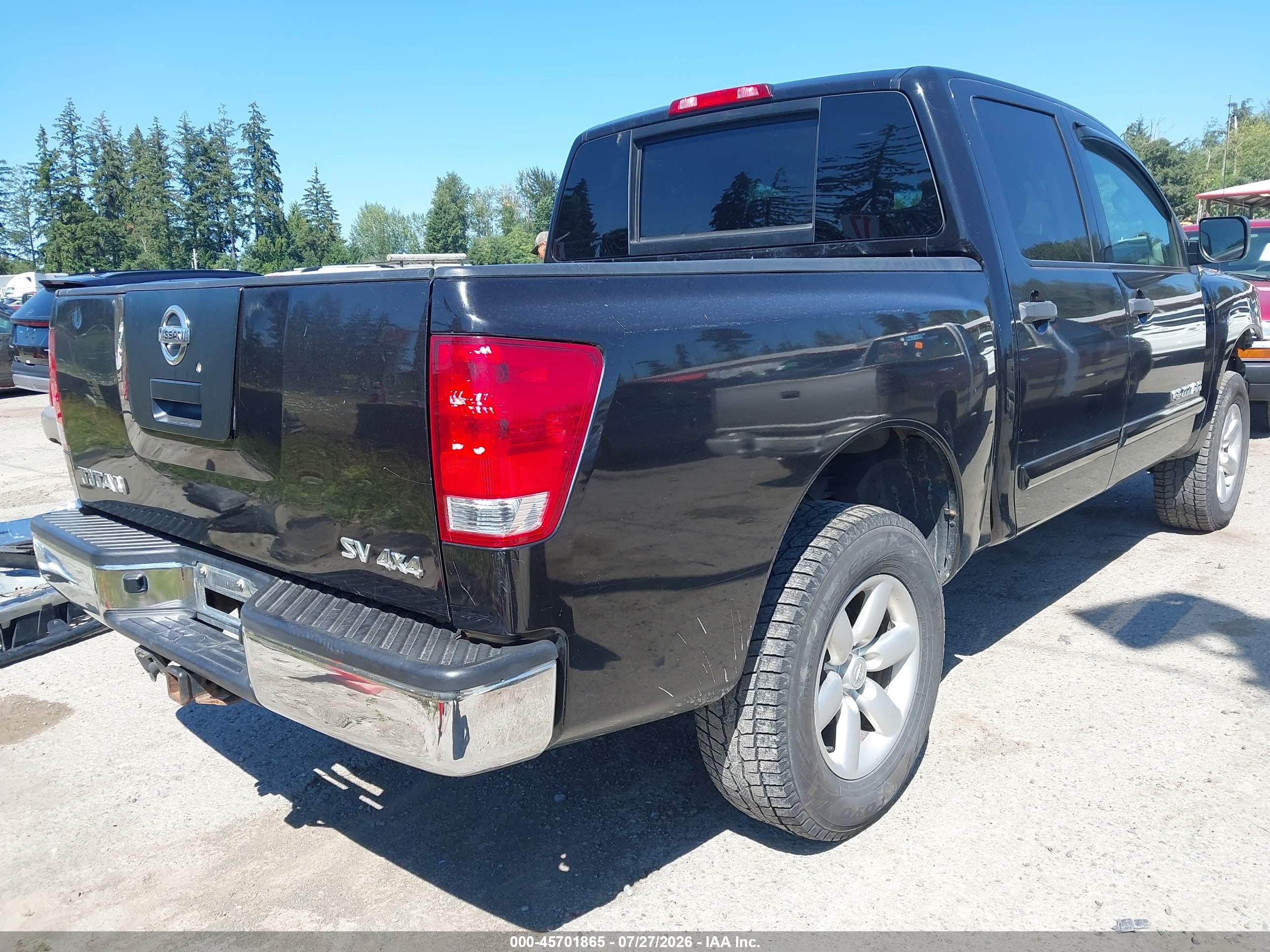 2012 Nissan Titan Sv Black vin: 1N6AA0EJ7CN312968