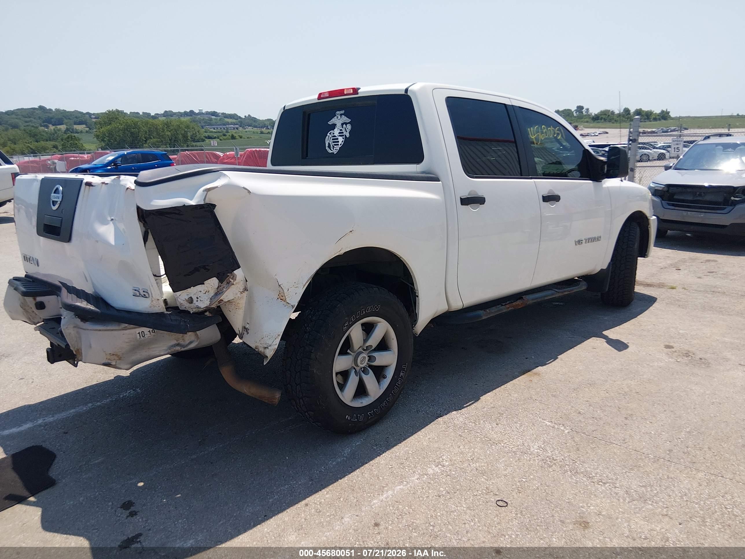 2010 Nissan Titan Xe White vin: 1N6AA0EK0AN317788