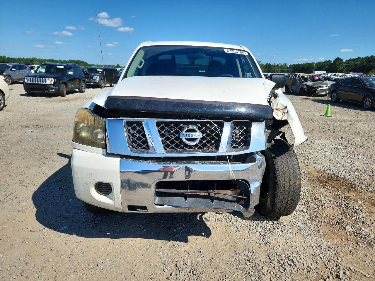 2012 Nissan Titan S White vin: 1N6AA0EK5CN312122