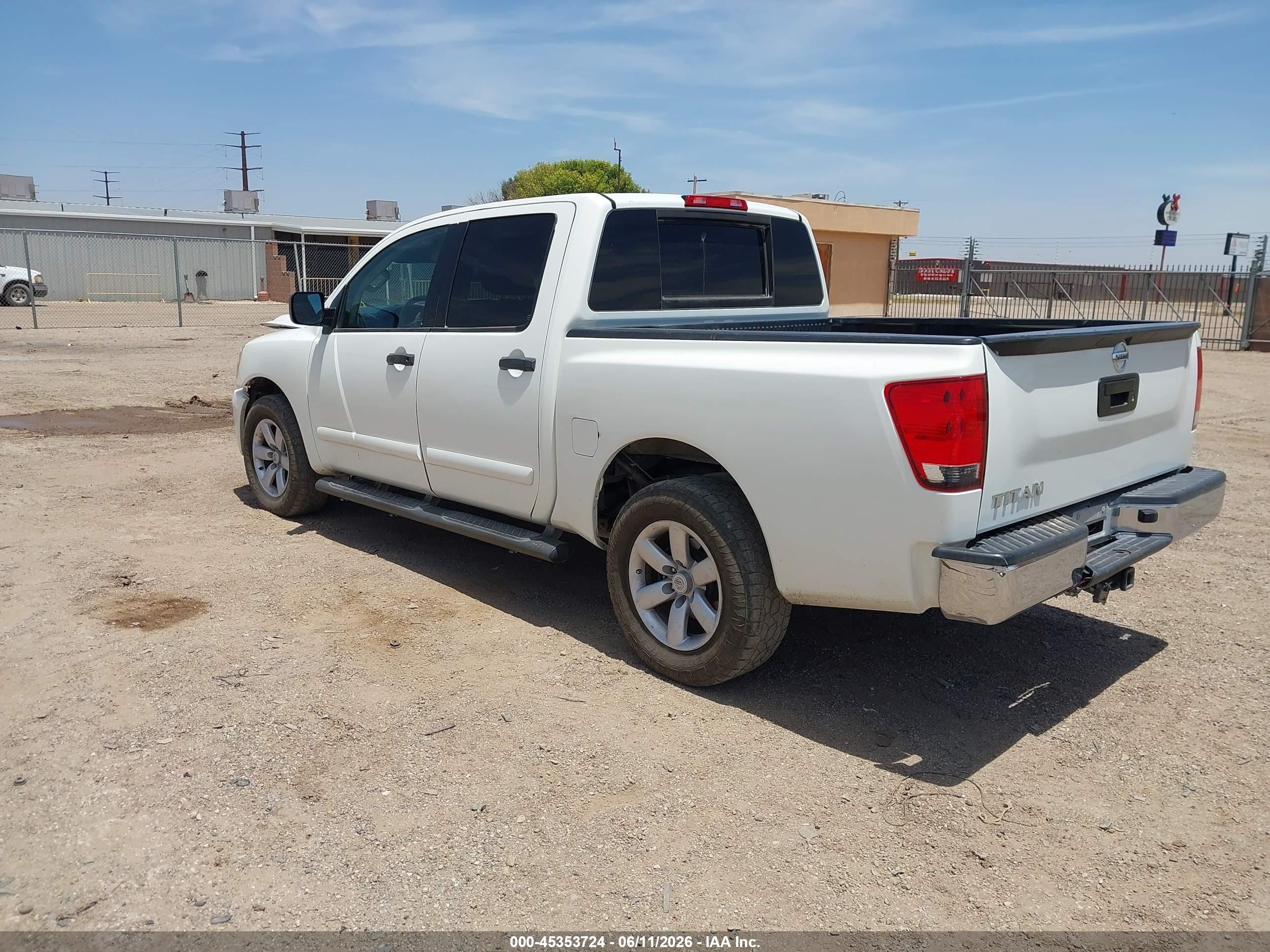 2013 Nissan Titan Sv White vin: 1N6AA0EK9DN302436
