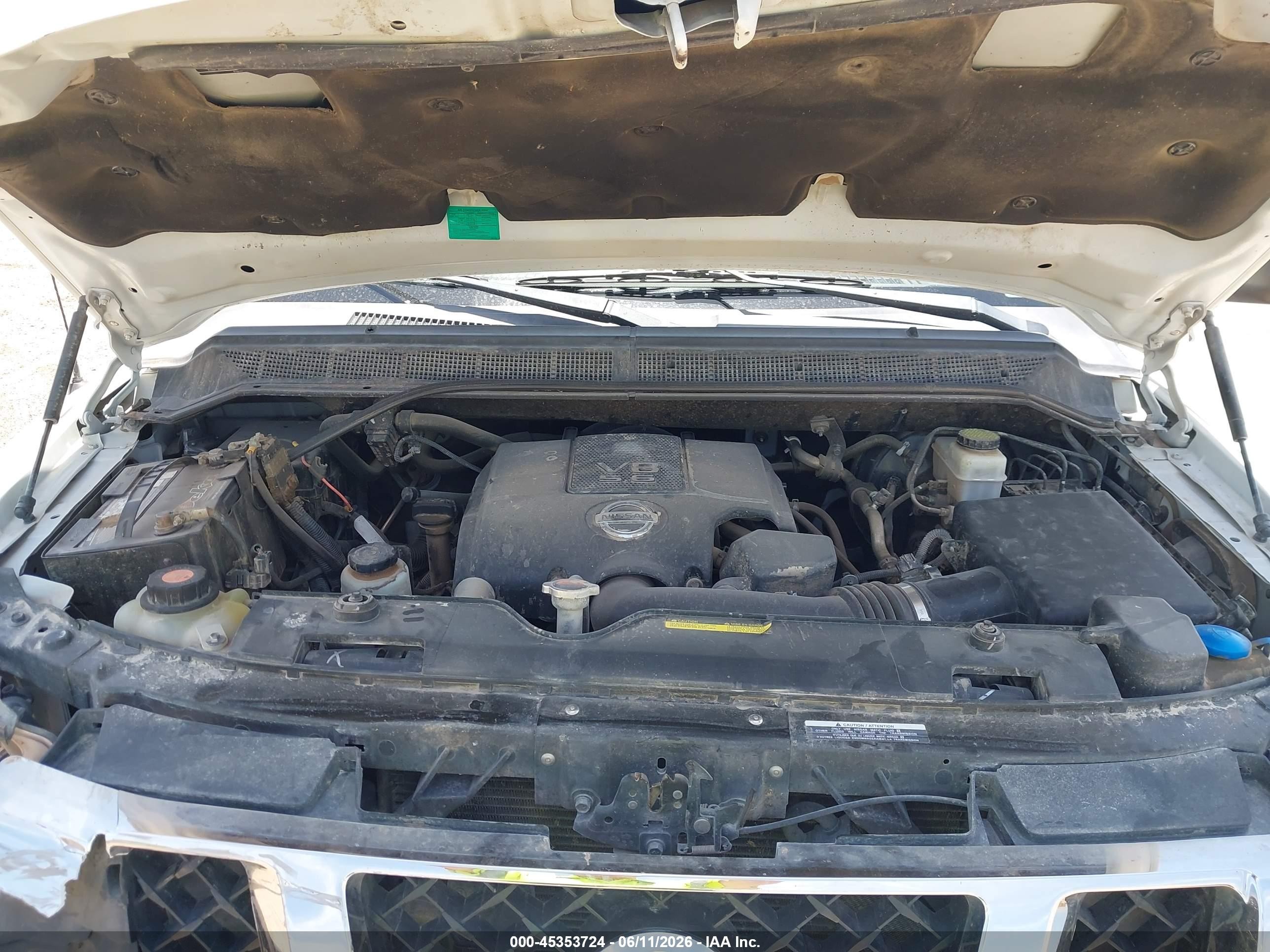 2013 Nissan Titan Sv White vin: 1N6AA0EK9DN302436
