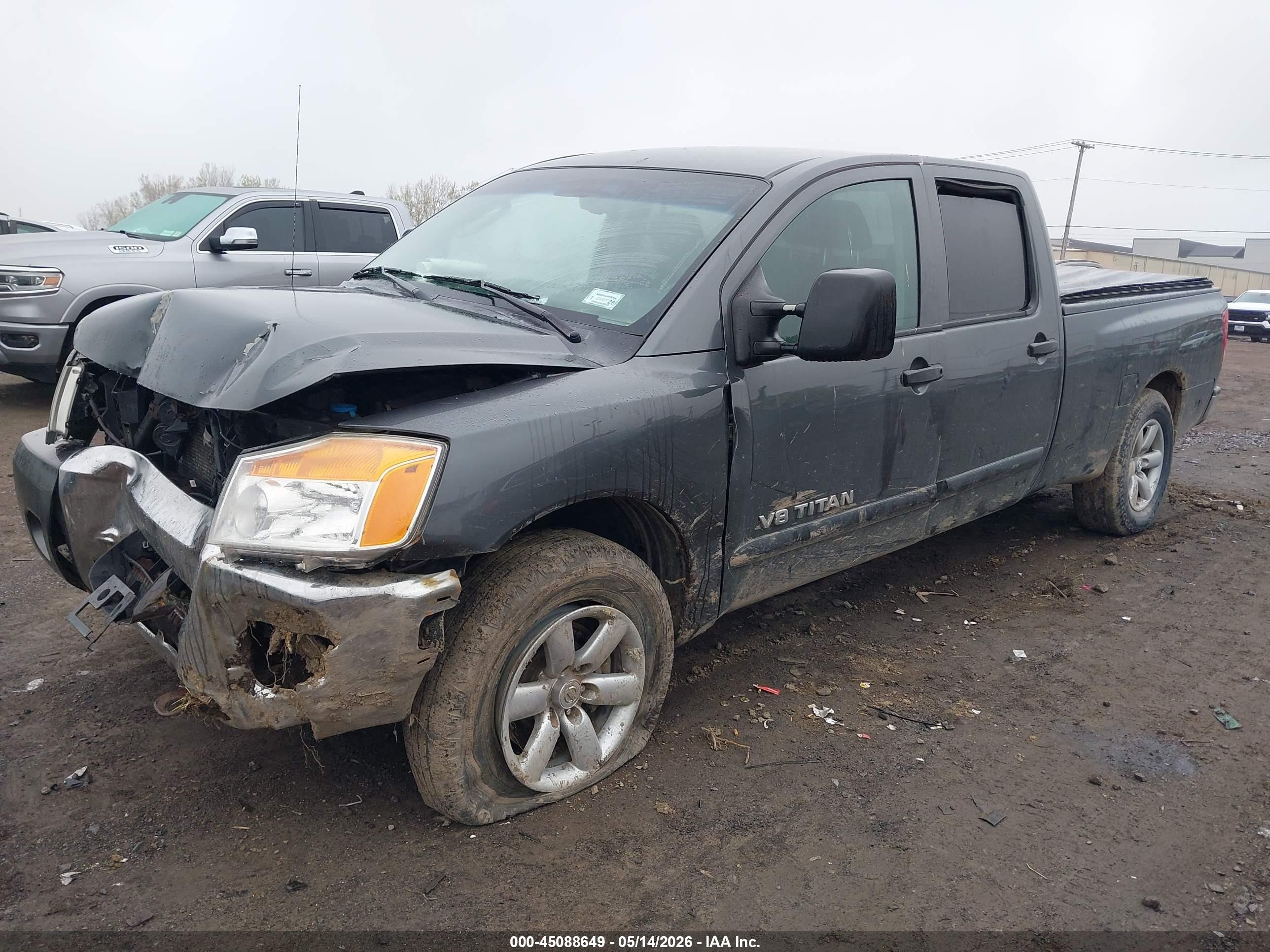 2011 Nissan Titan Sv Gray vin: 1N6AA0FCXBN312445