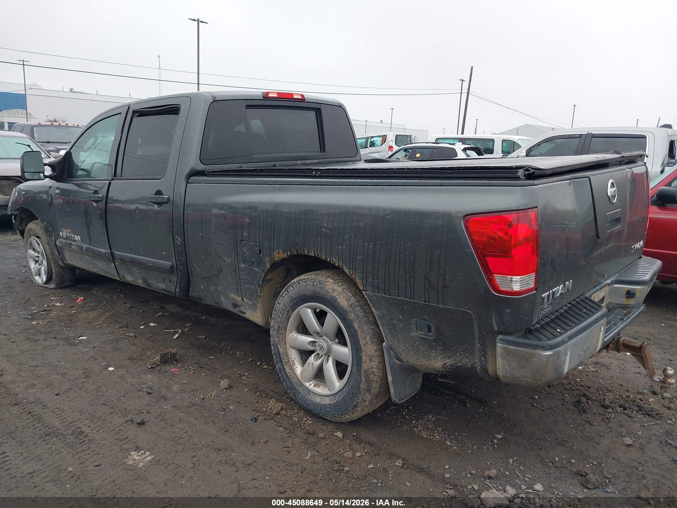 2011 Nissan Titan Sv Gray vin: 1N6AA0FCXBN312445